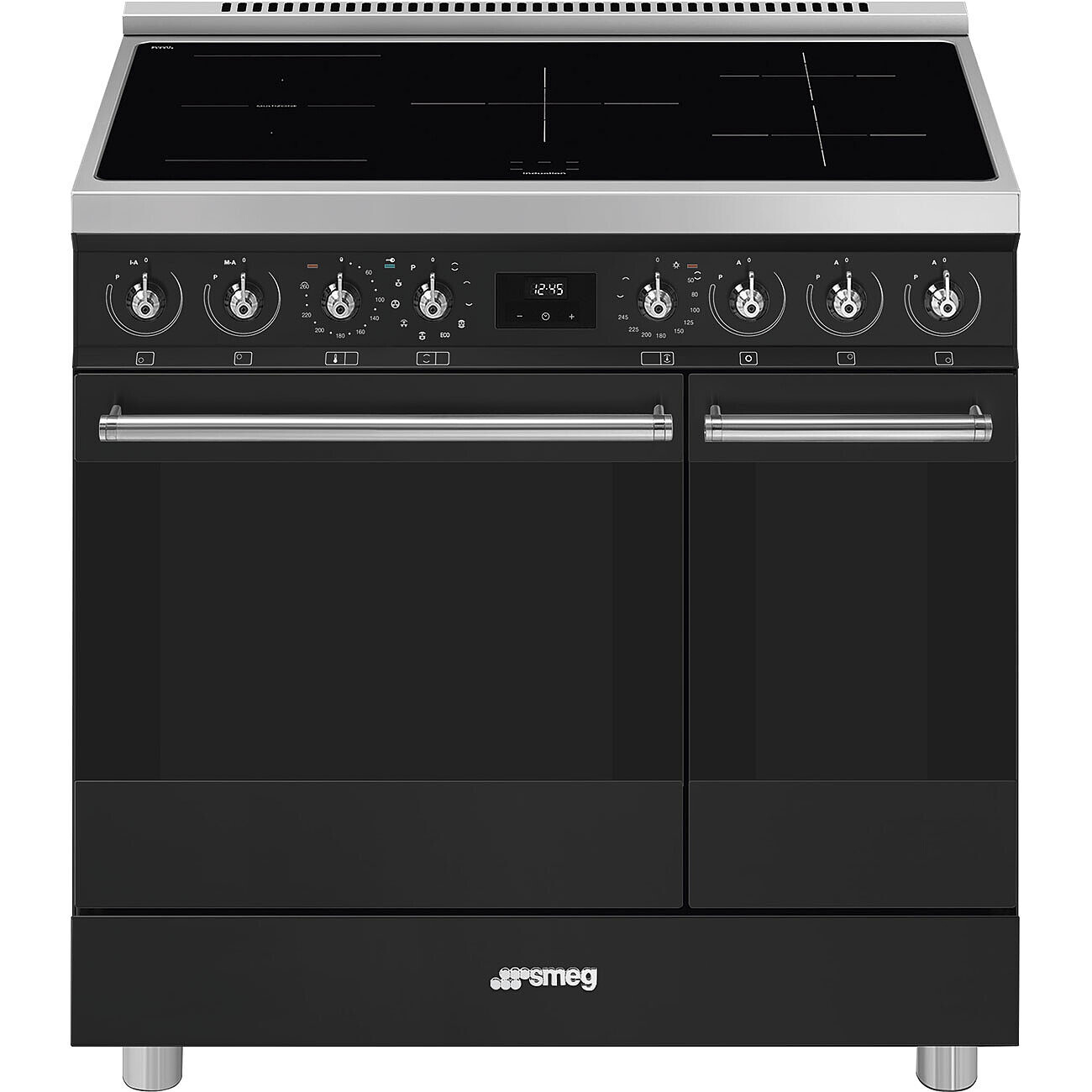 Smeg C92IPMB2 85.3cm Electric Rangecooker with Double Oven and Induction Hob - Matte Black thumbnail image