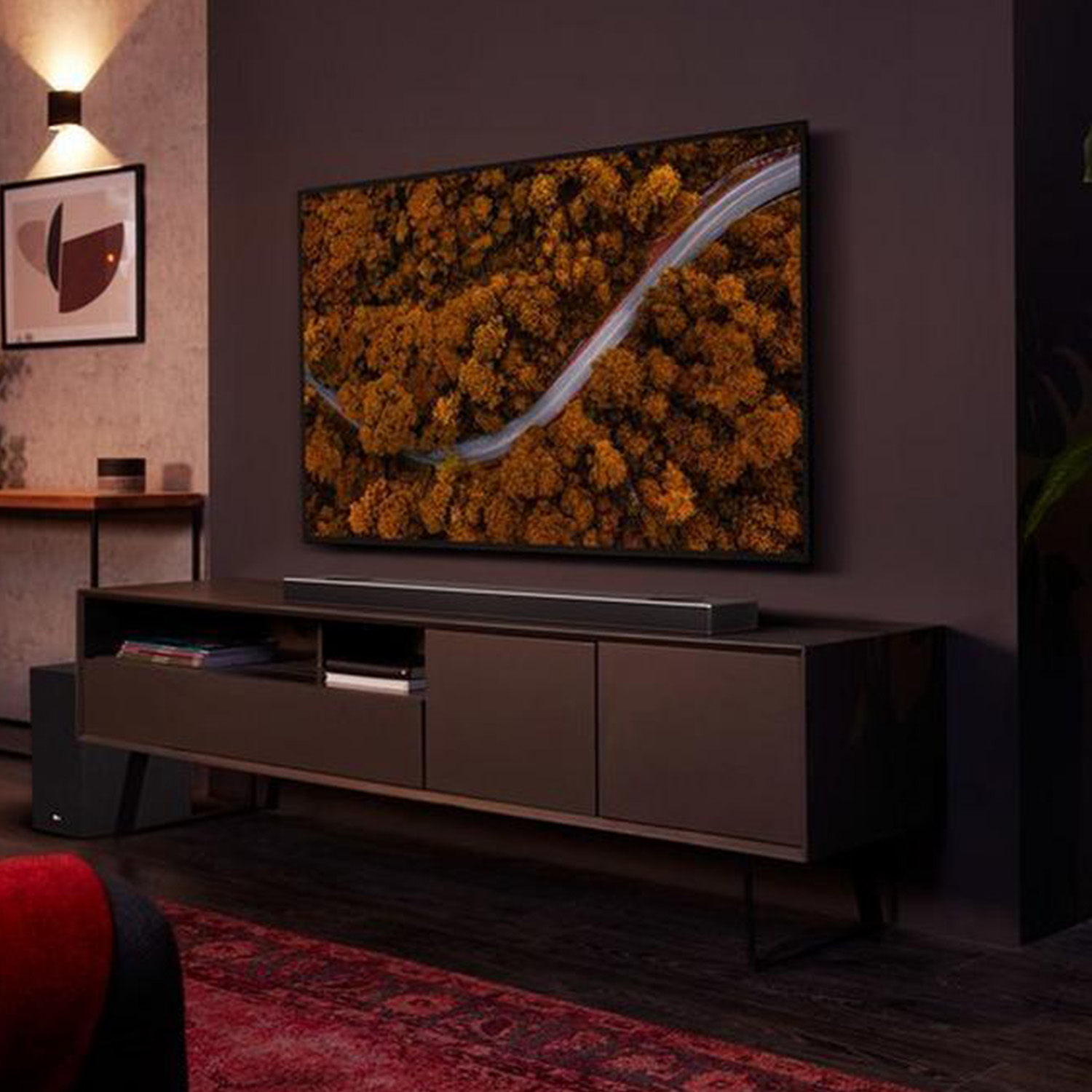 LG SN9YG_DGBRLLK 5.1.2ch Flat Soundbar + Subwoofer - Dark Steel Silver thumbnail image