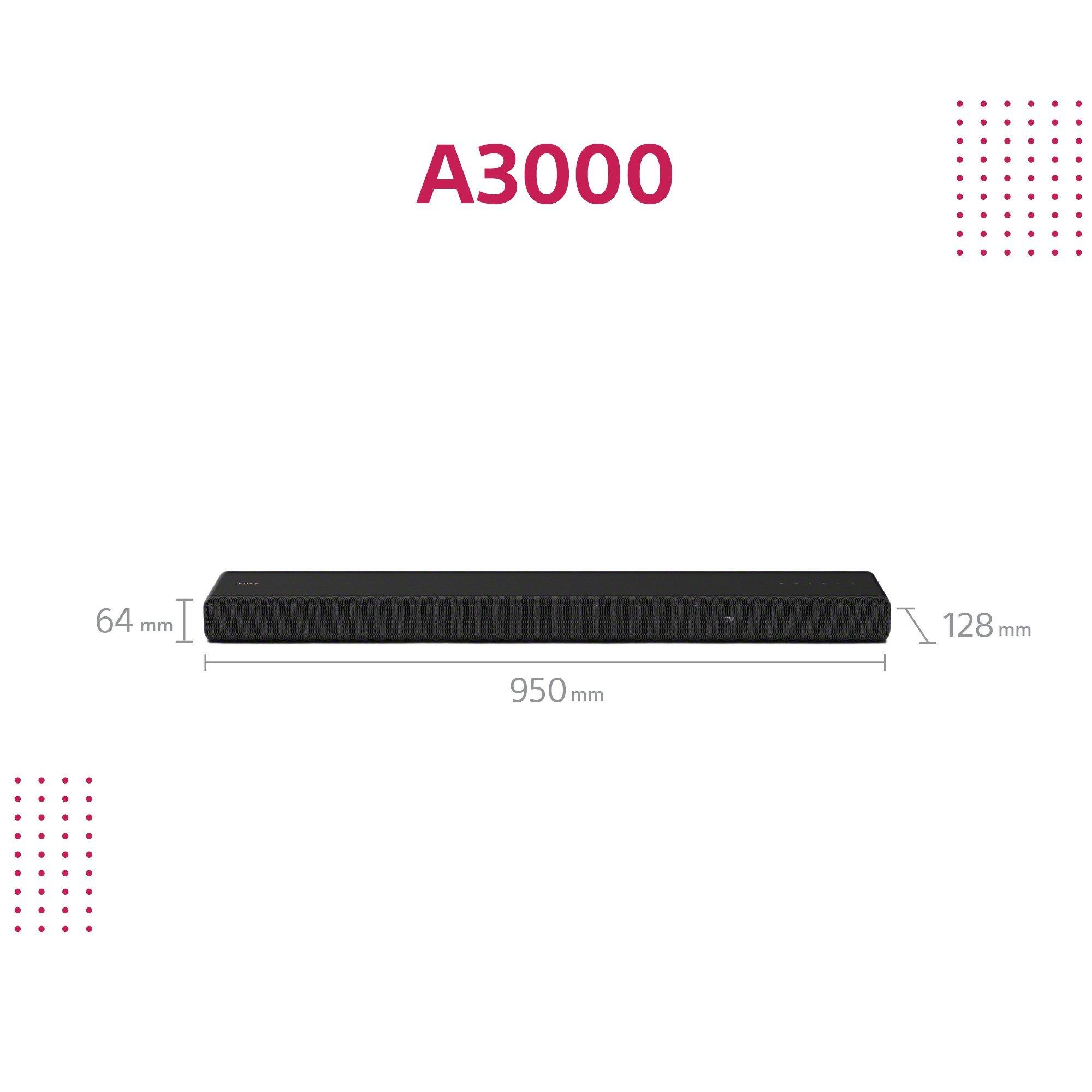 Sony HTA3000_CEK 3.1 ch Soundbar - Black thumbnail image