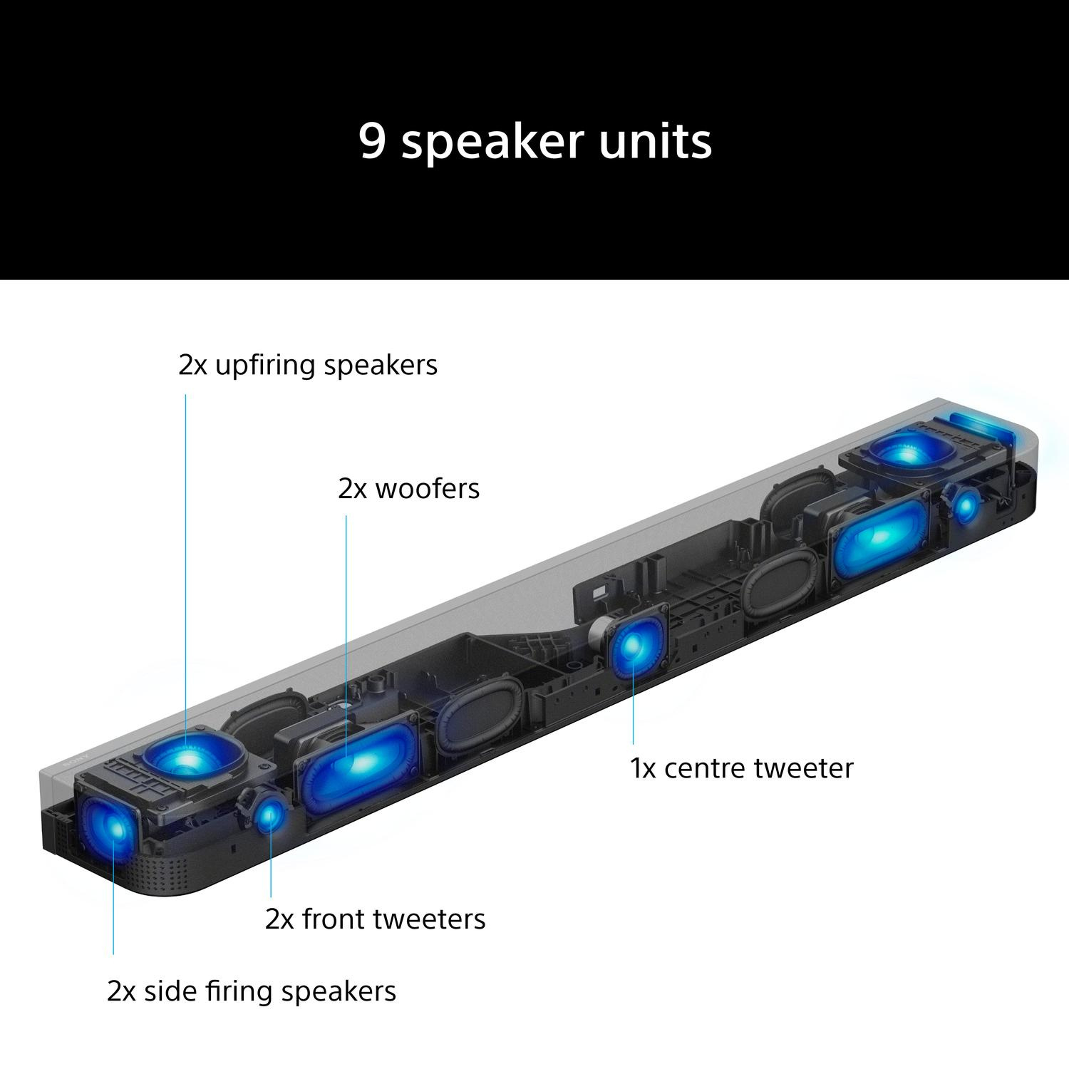 Sony HTA7100.CEK BRAVIA Theatre Bar 7 Dolby Atmos Soundbar - Black thumbnail image