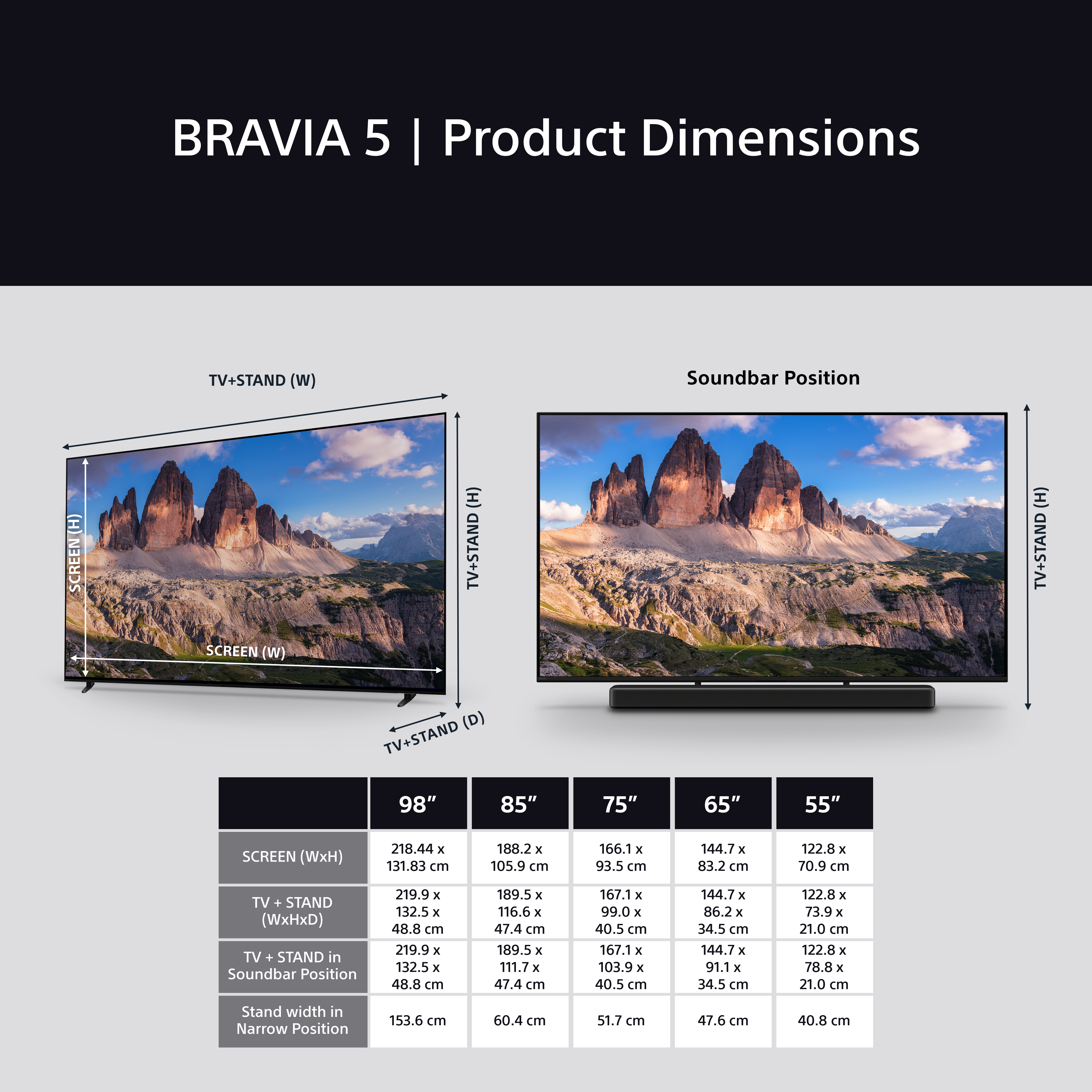 Sony K98XR55BP.UKA 98" BRAVIA 5 4K LED TV thumbnail image