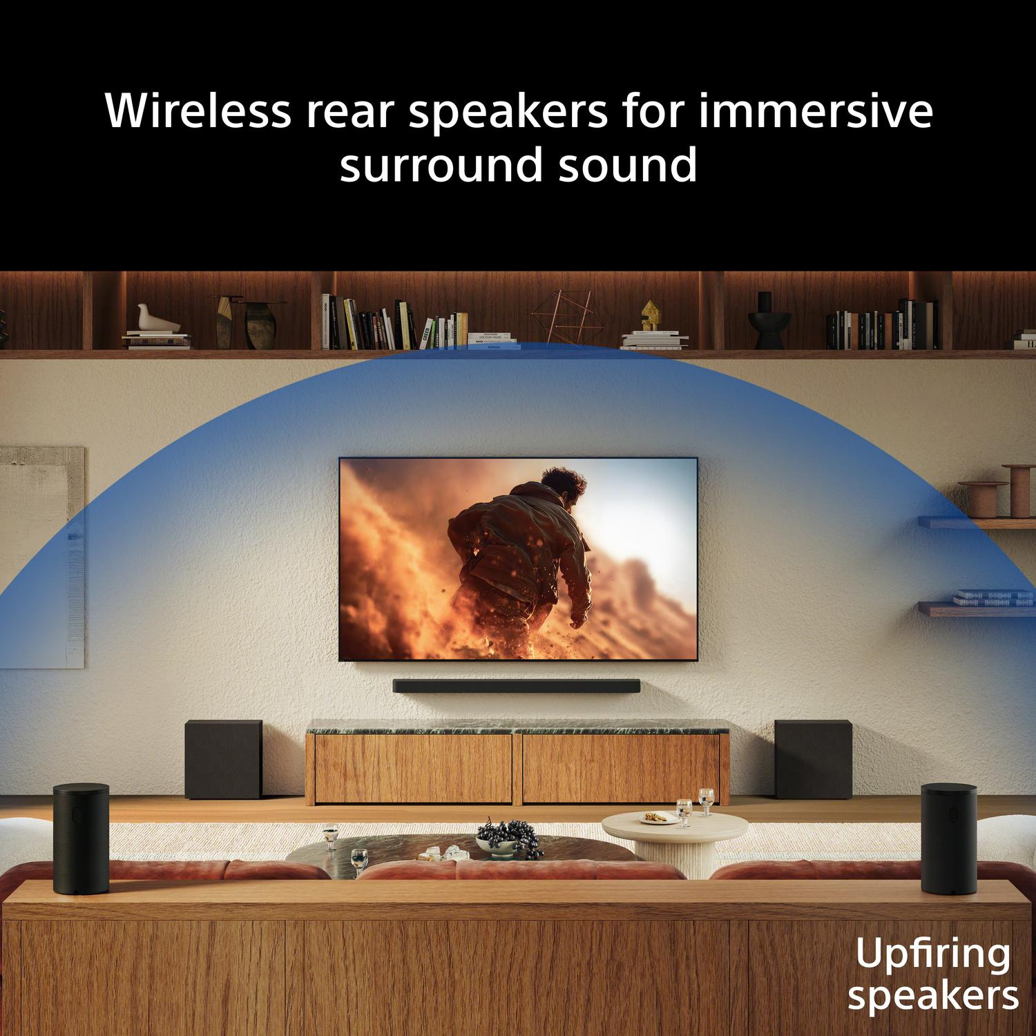 Sony SARS9.CEJ BRAVIA Theatre Rear 9 Wireless 180W Rear Speakers - Black thumbnail image