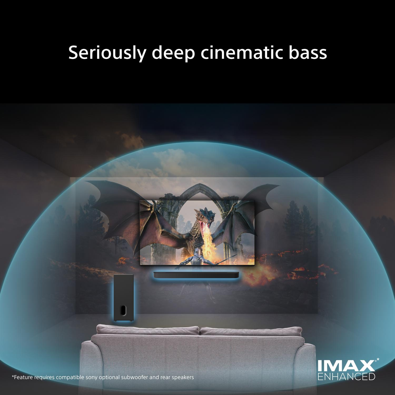 Sony SASW8.CEJ BRAVIA Theatre Sub 8 Wireless 300W Subwoofer - Black thumbnail image