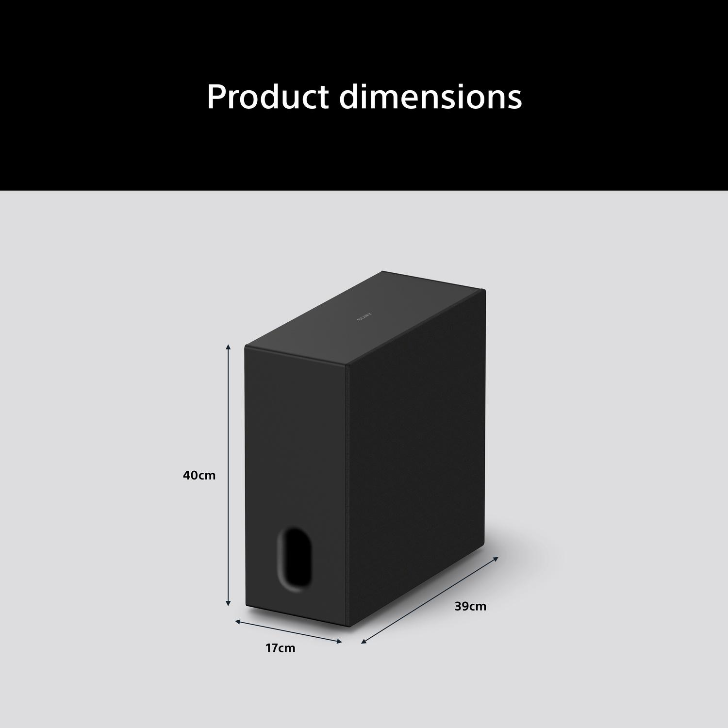 Sony SASW8.CEJ BRAVIA Theatre Sub 8 Wireless 300W Subwoofer - Black thumbnail image