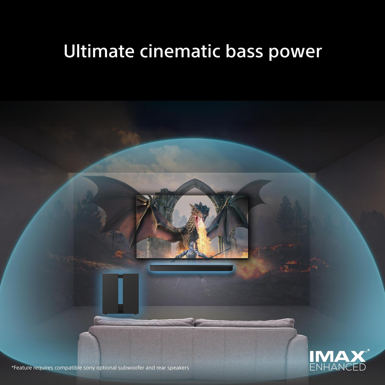 Sony SASW9.CEJ BRAVIA Theatre Sub 9 Wireless 600W Subwoofer - Black thumbnail image