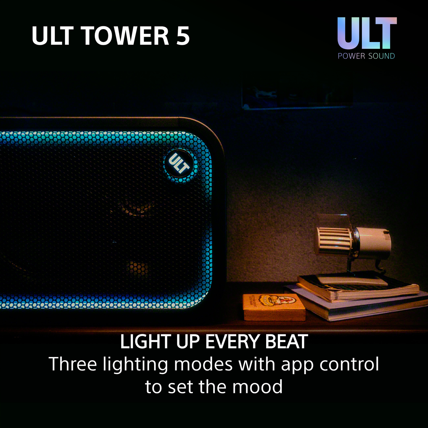 Sony SRSULT500.CEL Wireless ULT Tower 5 Deep Bass Party Speaker with DJ Input - Black thumbnail image