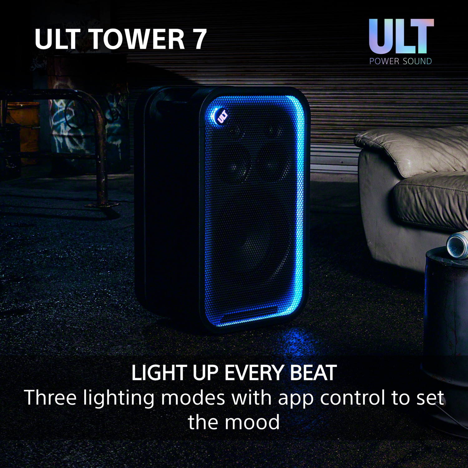 Sony SRSULT700.CEL Wireless ULT Tower 7 Deep Bass Party Speaker with 360 Party sound & DJ Input - Black thumbnail image