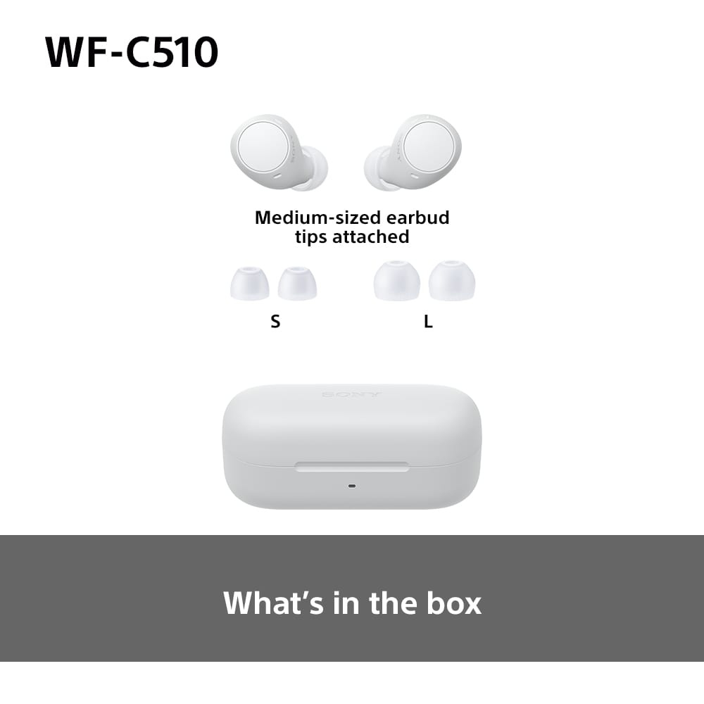 Sony WFC510W.CE7 Wireless In ear headphones - White thumbnail image