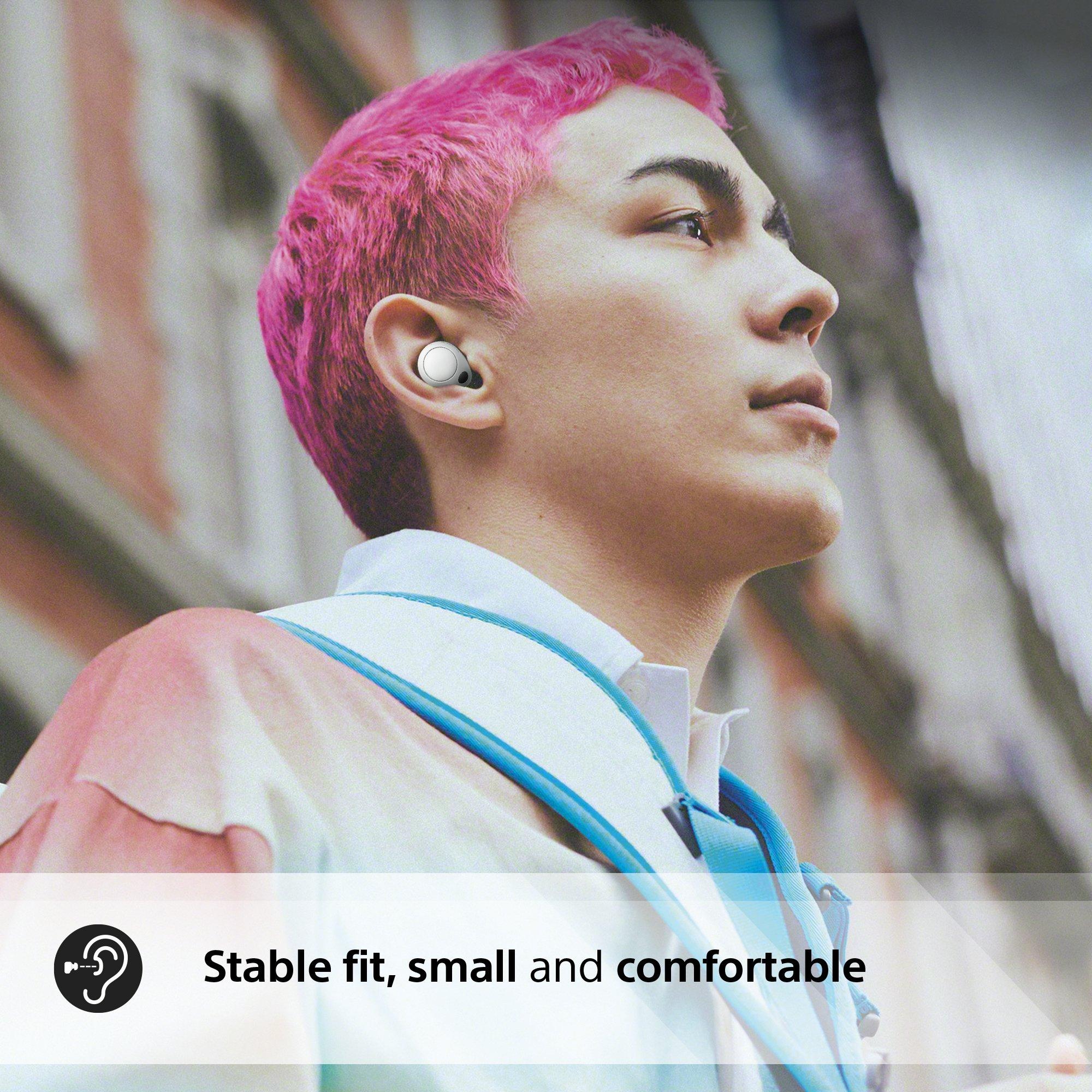 Sony WFC700NW_CE7 Wireless Noise Cancelling In Ear Headphones - White thumbnail image