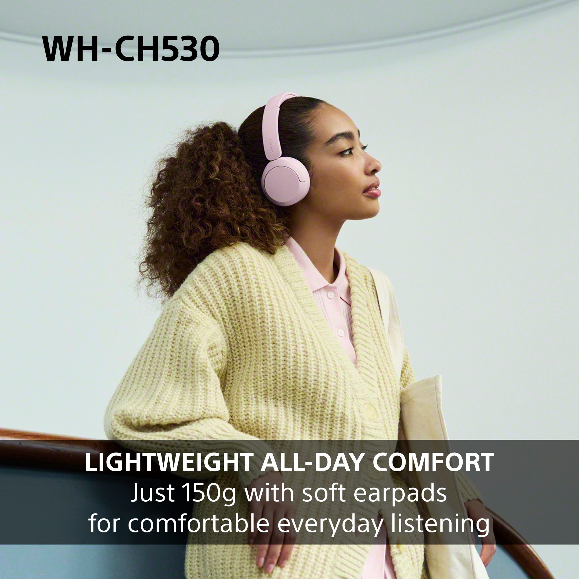 Sony WHCH530B.CE7 Wireless Over ear headphones - Black thumbnail image