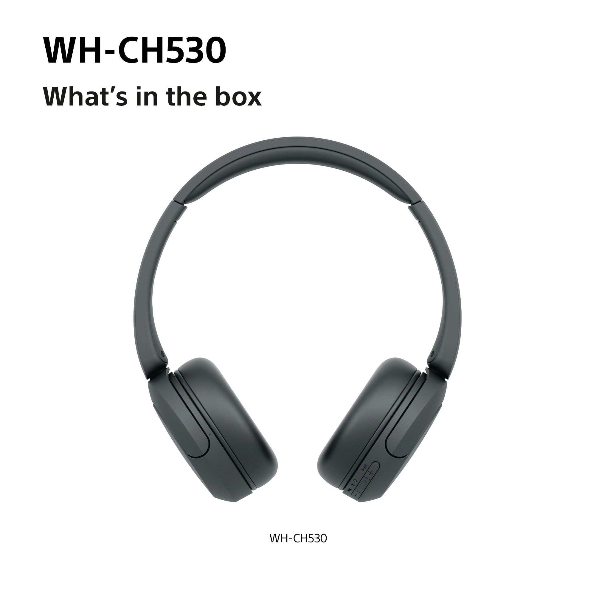 Sony WHCH530B.CE7 Wireless Over ear headphones - Black thumbnail image