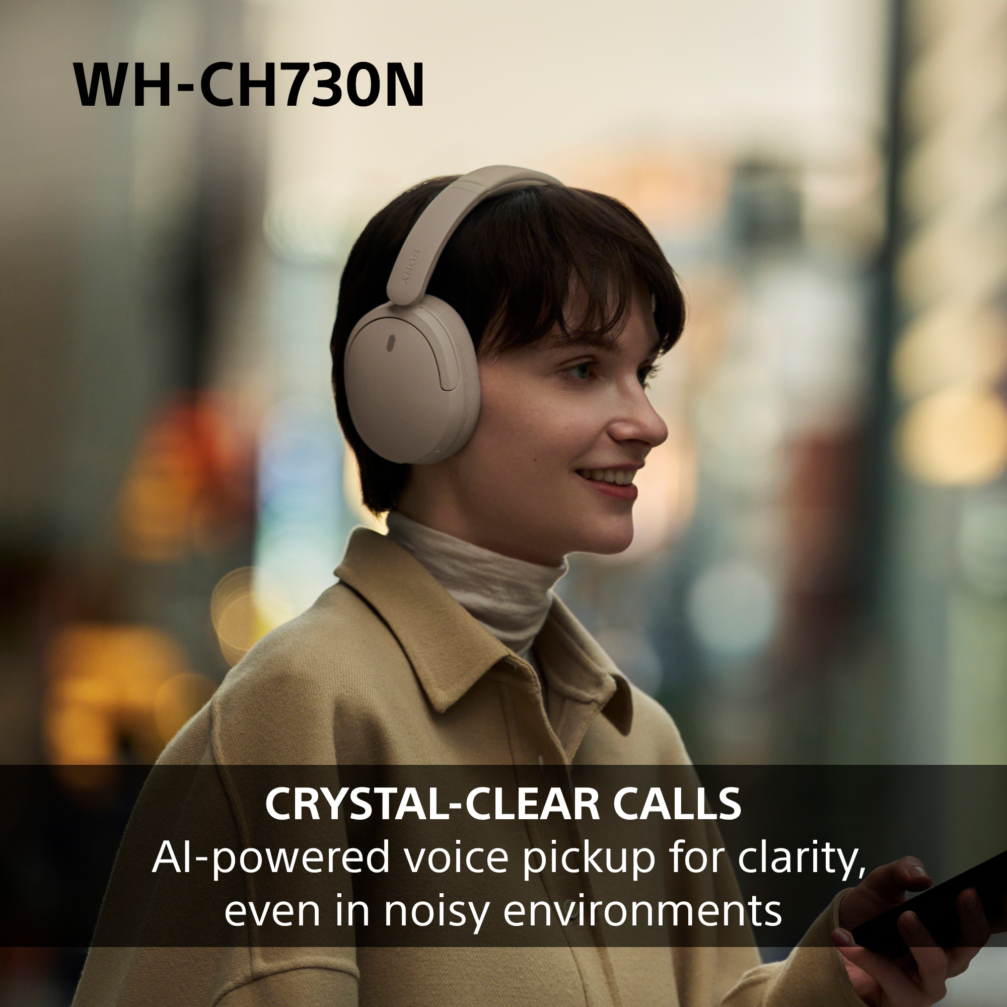 Sony WHCH730NL.CE7 Wireless Noise Cancelling Over ear headphones - Blue thumbnail image