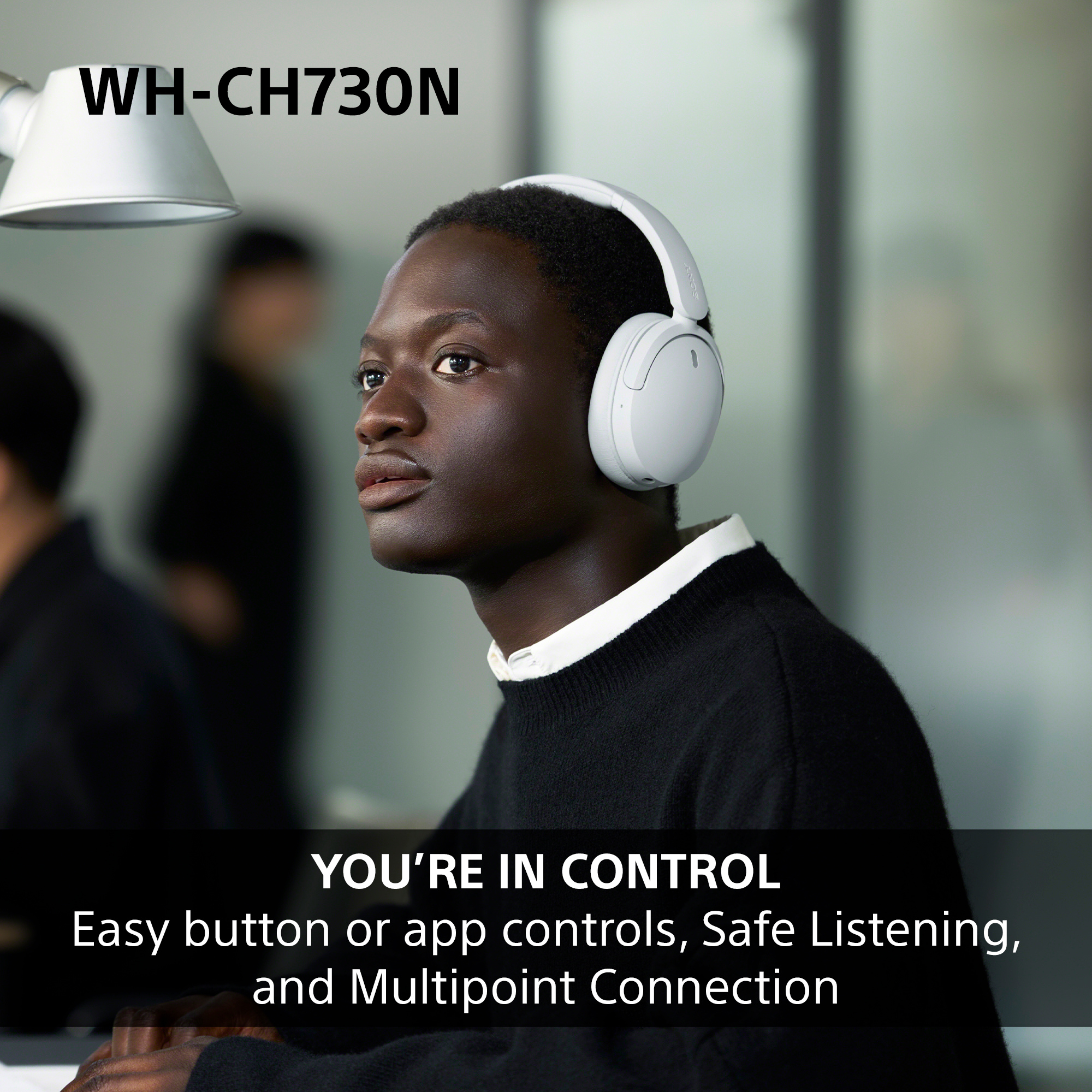 Sony WHCH730NL.CE7 Wireless Noise Cancelling Over ear headphones - Blue thumbnail image