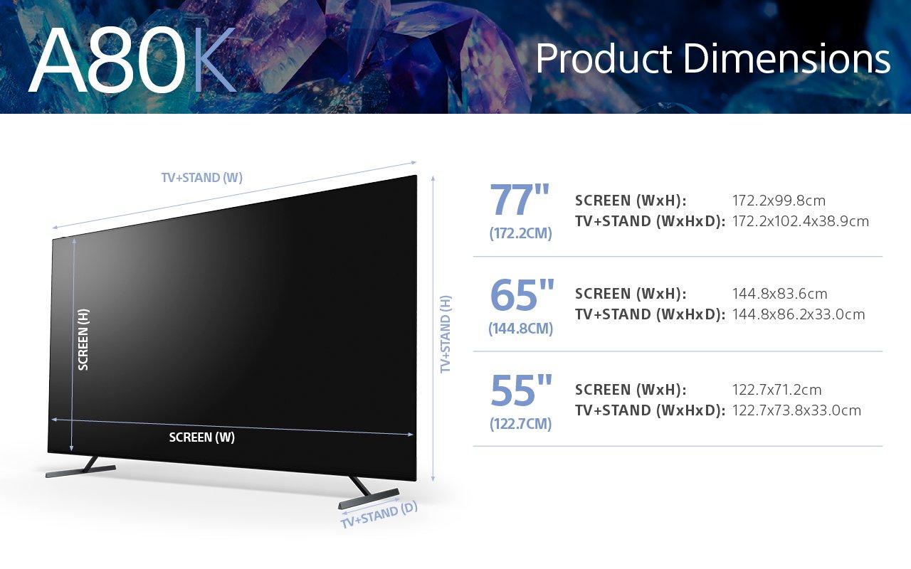 Sony XR55A80LU 55"4K UHD HDR OLED Google Smart TV thumbnail image