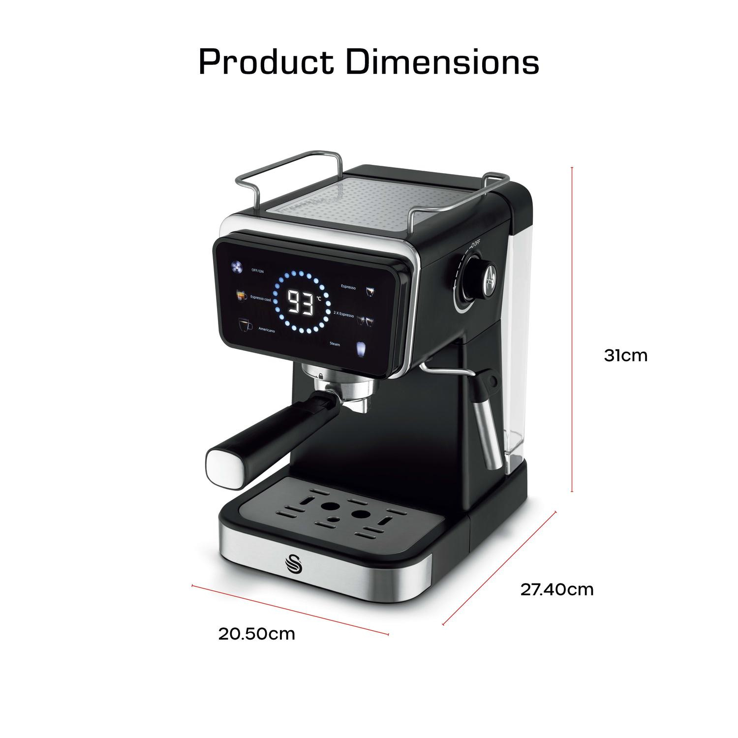 Swan SK22113BLK Espresso Coffee Machine - Black thumbnail image