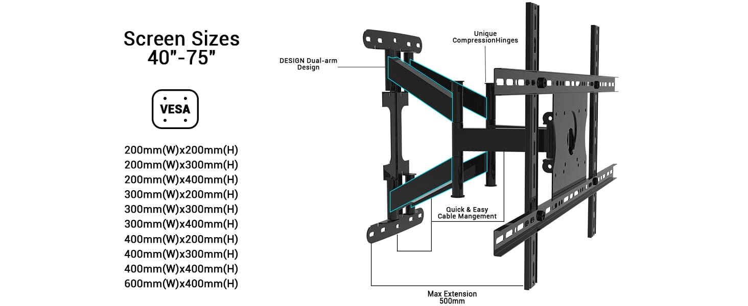 Sylvox S100MCMA0 Outdoor TV Full Motion Wall Mount thumbnail image