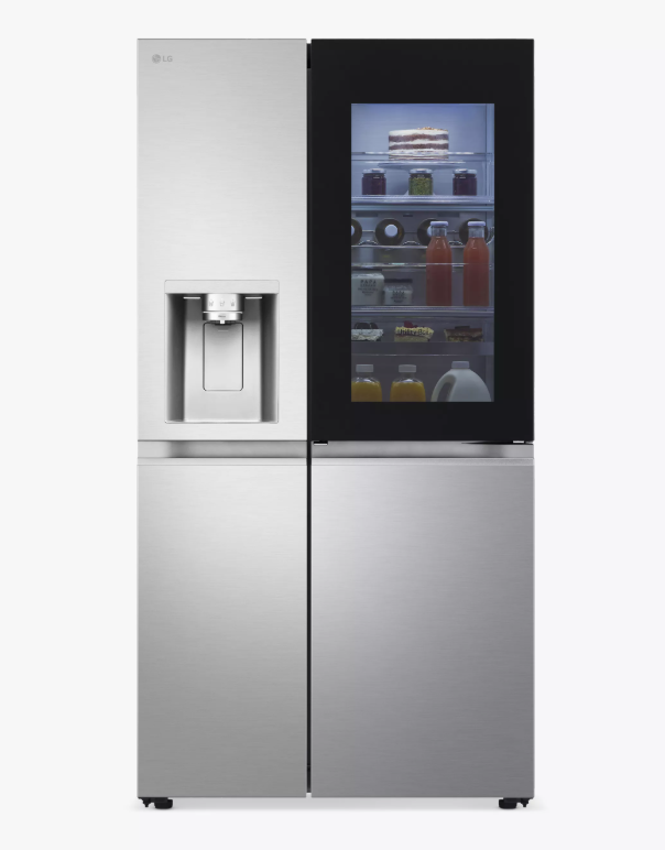 LG GSXE91BSAD Side By Side 91.3cm Non Plumbed - Fridge Freezer - Brushed Steel thumbnail image