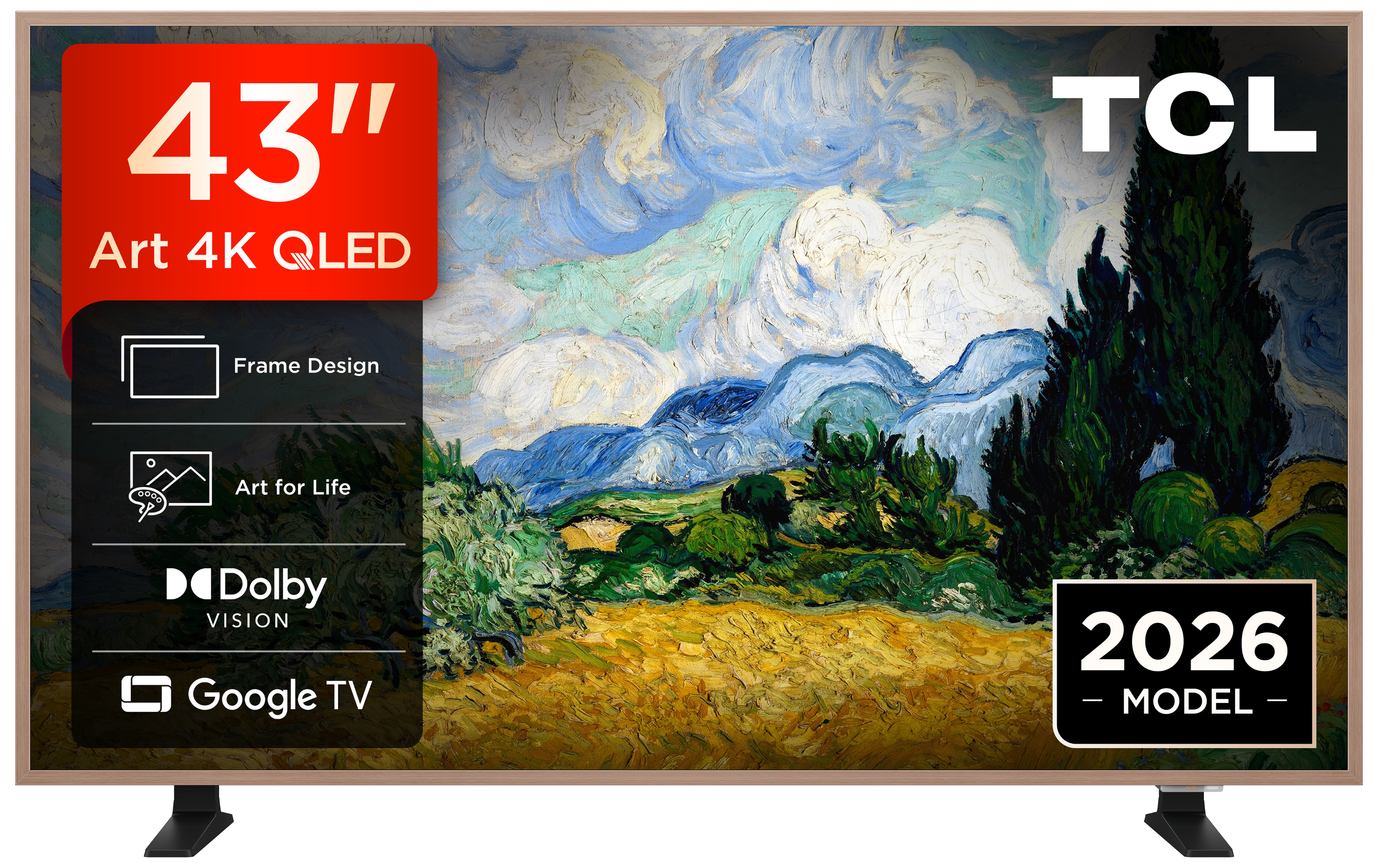 TCL 43A400 PRO-UK 43" 4K QLED AI Art TV thumbnail image