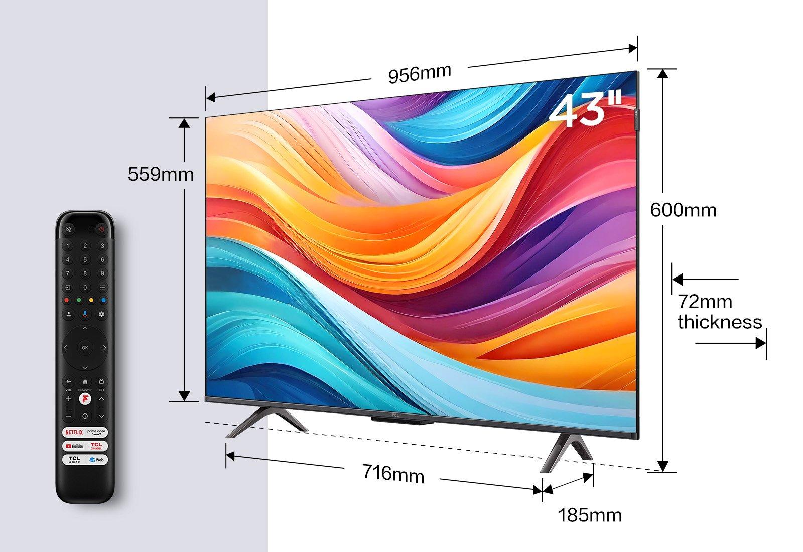 TCL 43C655K 43" 4K QLED HDR Pro Android TV thumbnail image