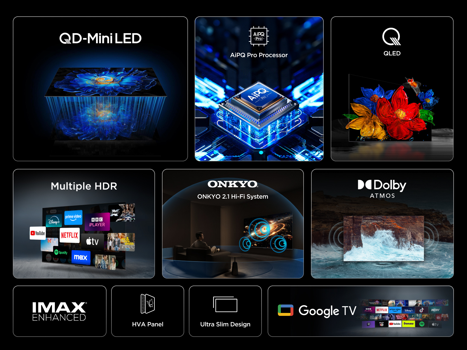 TCL 50Q6C-UK 50" 4K Ultra HD QD-MINI LED Google TV thumbnail image