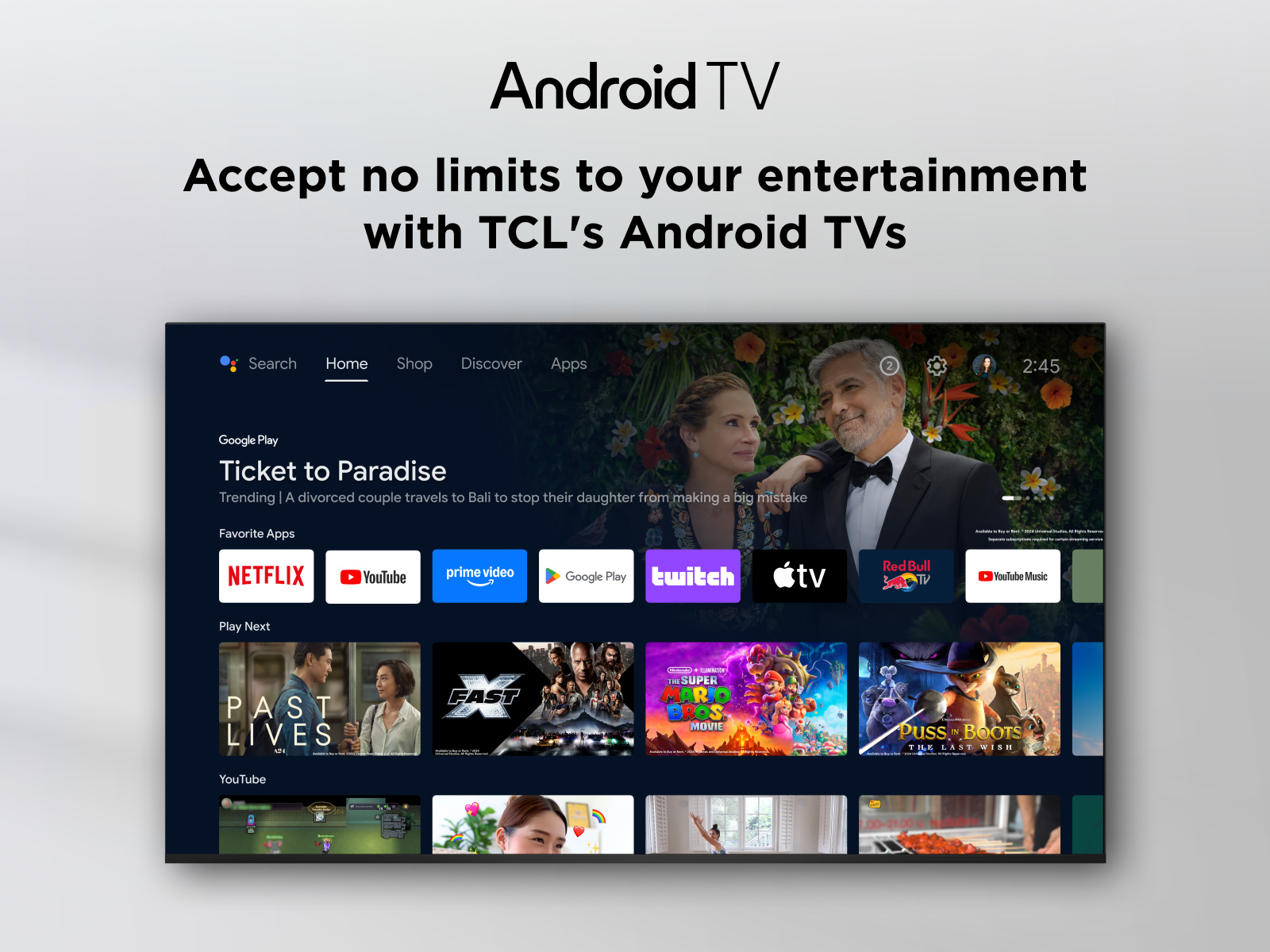 TCL 50V5C-UK 50" QLED FHD HDR Android TV thumbnail image