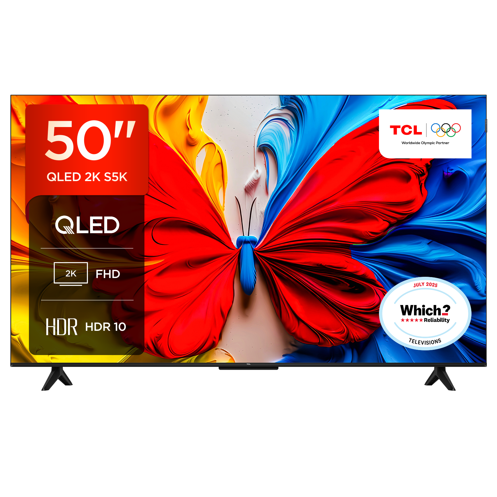 TCL 50V5C-UK 50" QLED FHD HDR Android TV thumbnail image