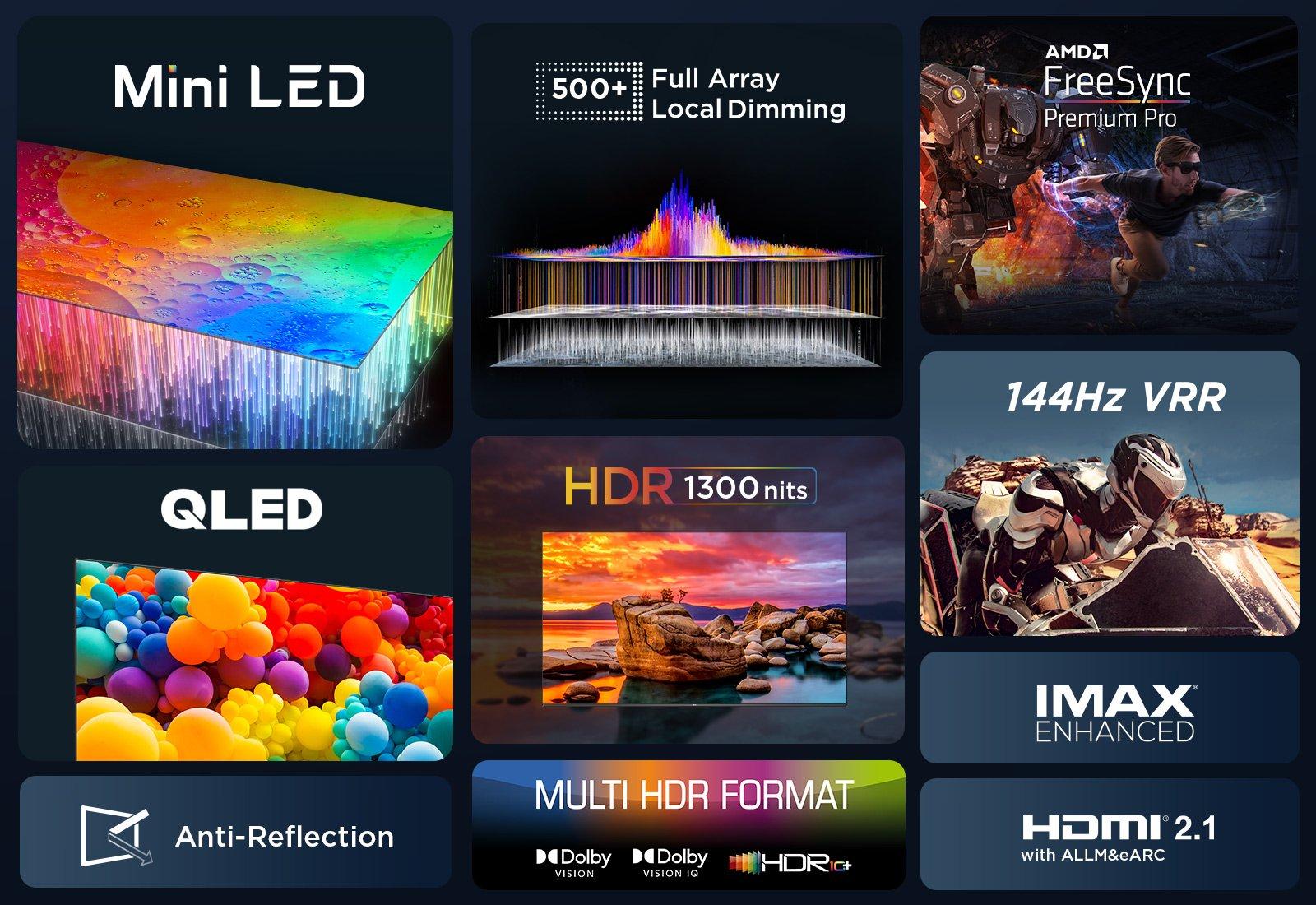 TCL 55C805K 55" 4K QLED Mini-LED HDR Google TV thumbnail image