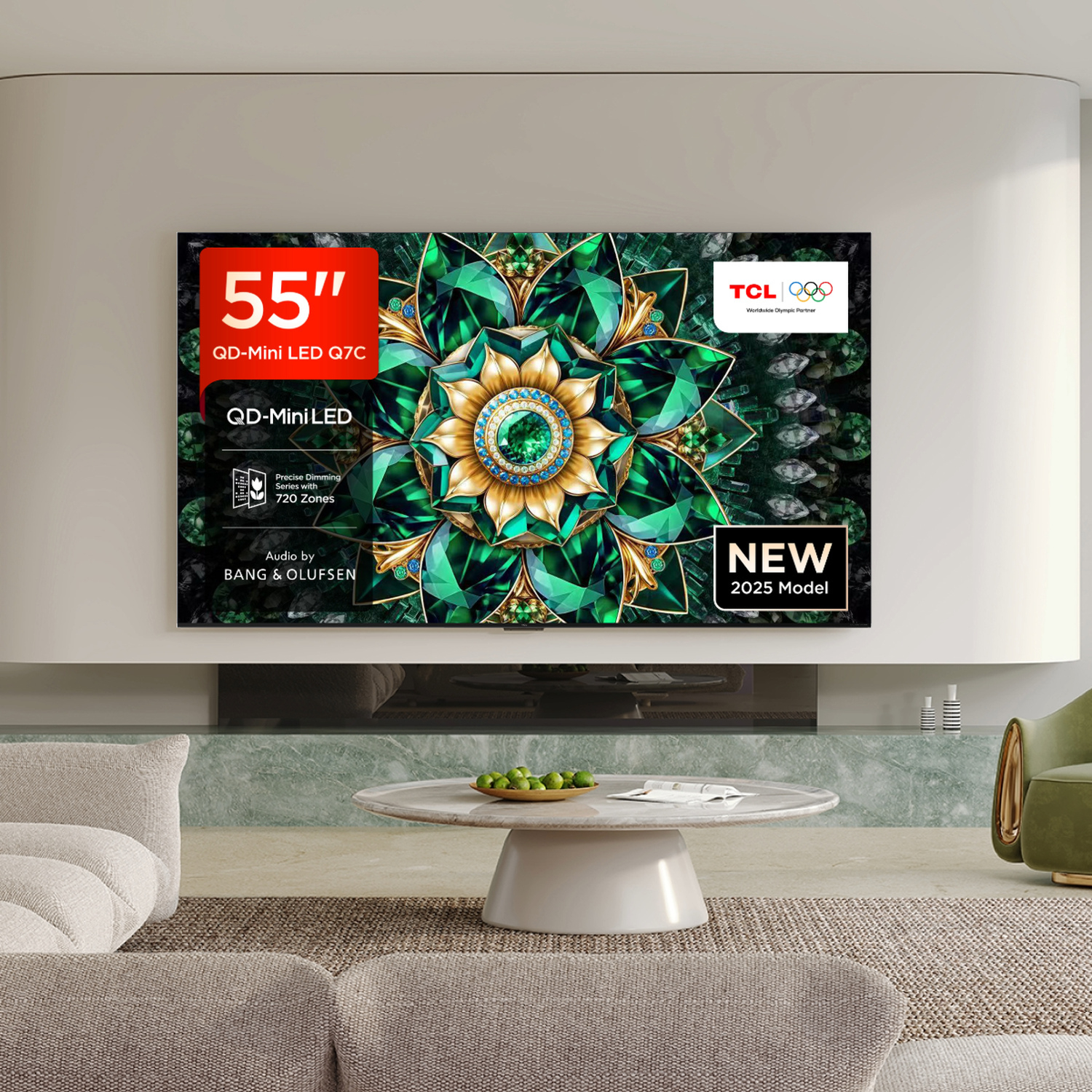 TCL 55Q7C-UK 55" 4K QD-Mini LED UHD Smart Google TV thumbnail image