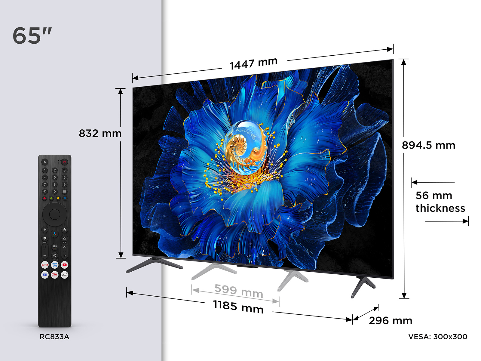 TCL 65C6KS-UK 65" 4K Ultra HD  QD-Mini LED TV  thumbnail image