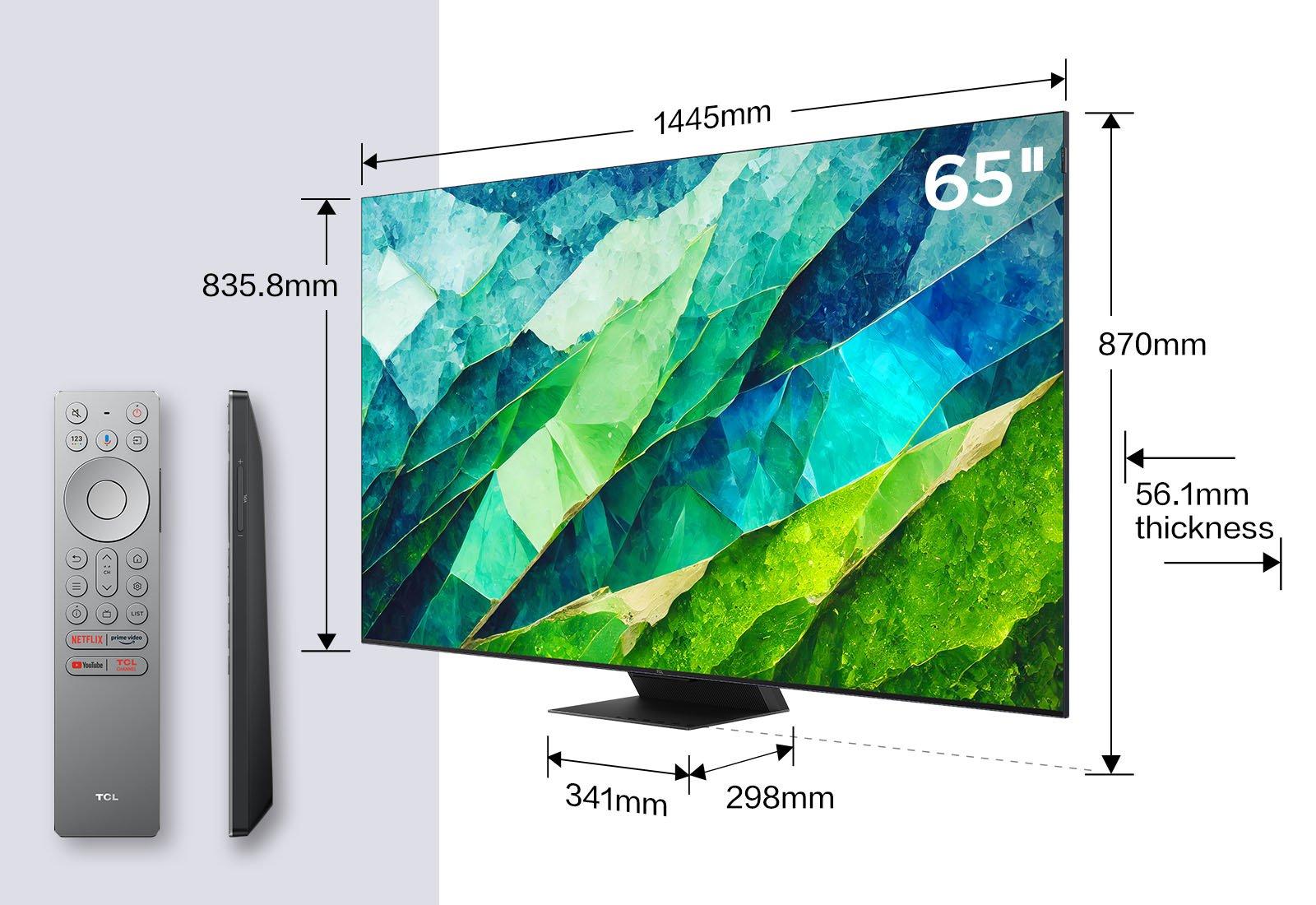 TCL 65C855K 65" 4K QLED HDR Premium Google TV thumbnail image