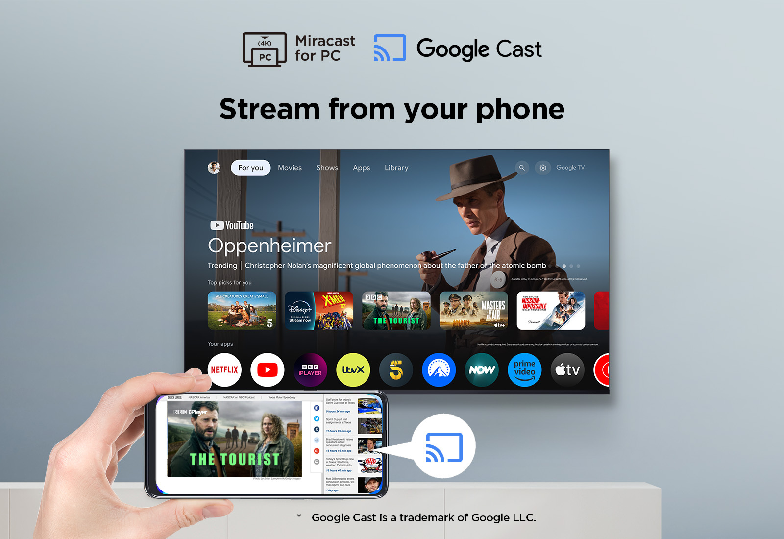 TCL 65V6C-UK 65" 4K Direct LED HDR Google TV thumbnail image