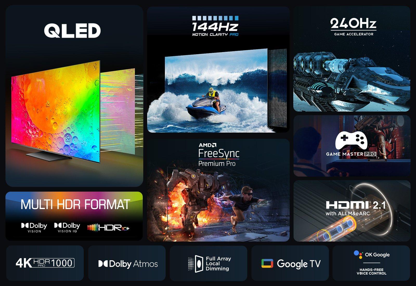 TCL 75C745K 75" 4K QLED HDR Pro Google TV thumbnail image