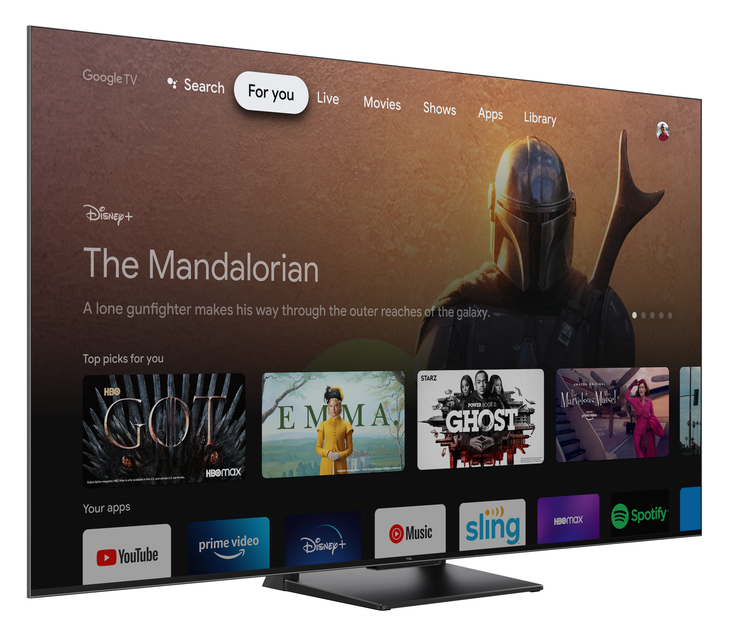 TCL 75C745K 75" 4K QLED HDR Pro Google TV thumbnail image