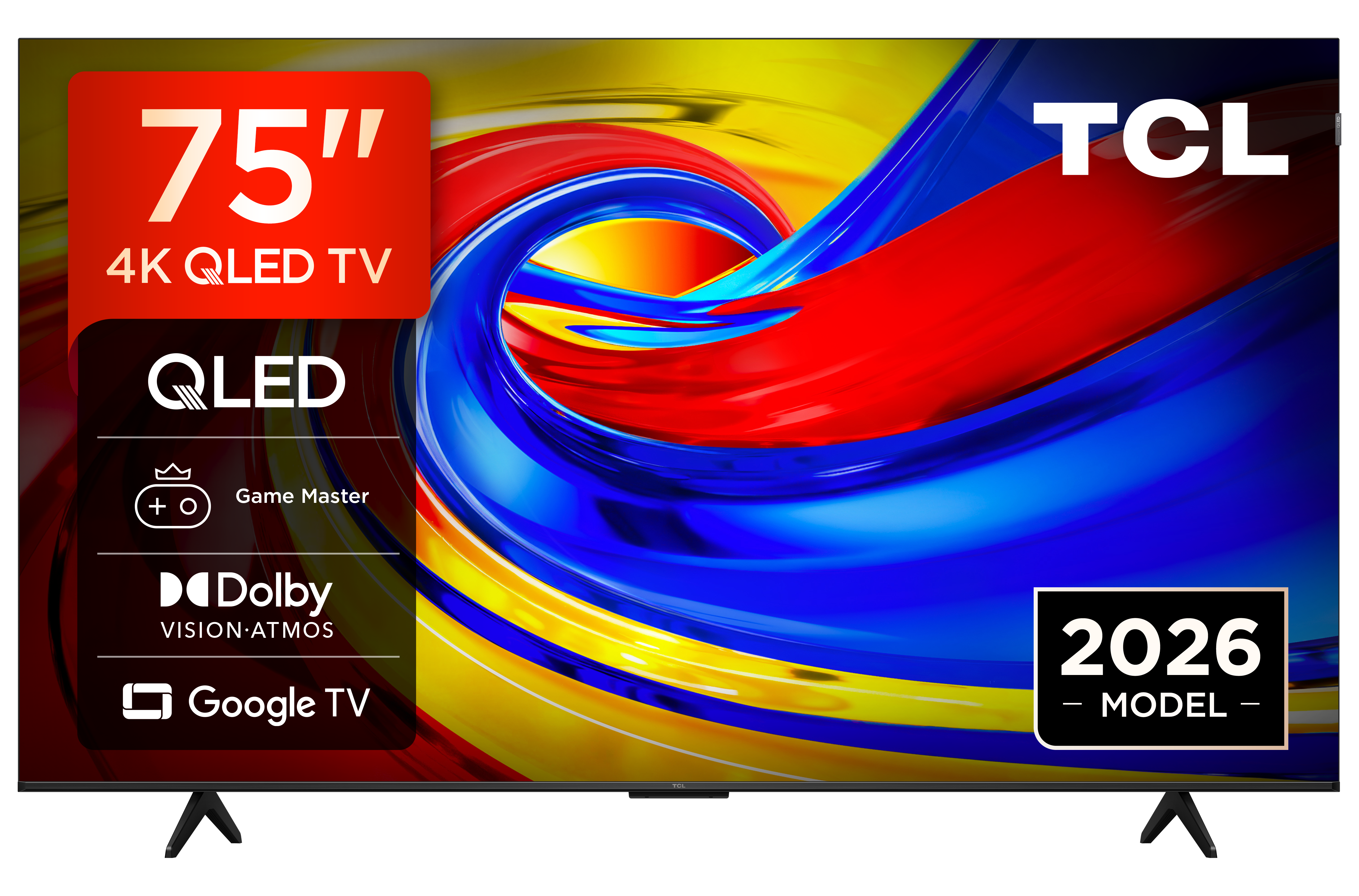 TCL 75P7L-UK 75" 4K HDR QLED Direct LED Google TV - Black thumbnail image