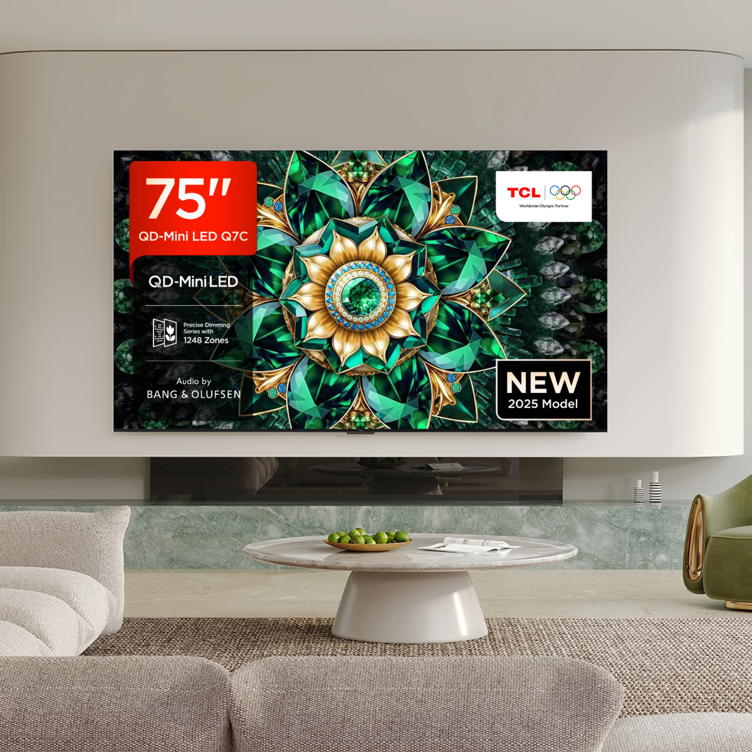 TCL 75Q7C-UK 75" 4K QD-Mini LED UHD Smart Google TV thumbnail image