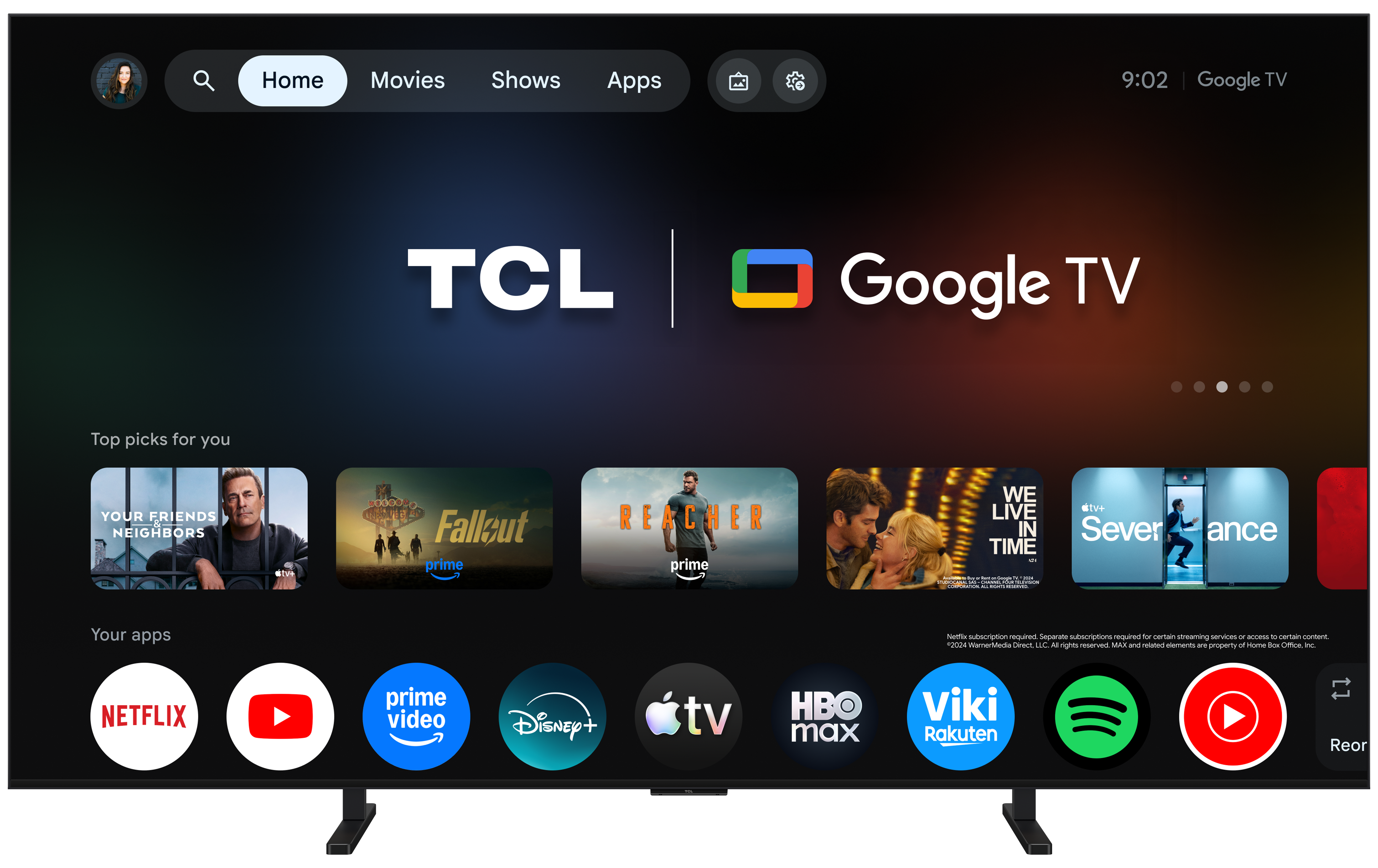 TCL 85A400M-UK 85" QD-MINI LED TV - Black thumbnail image