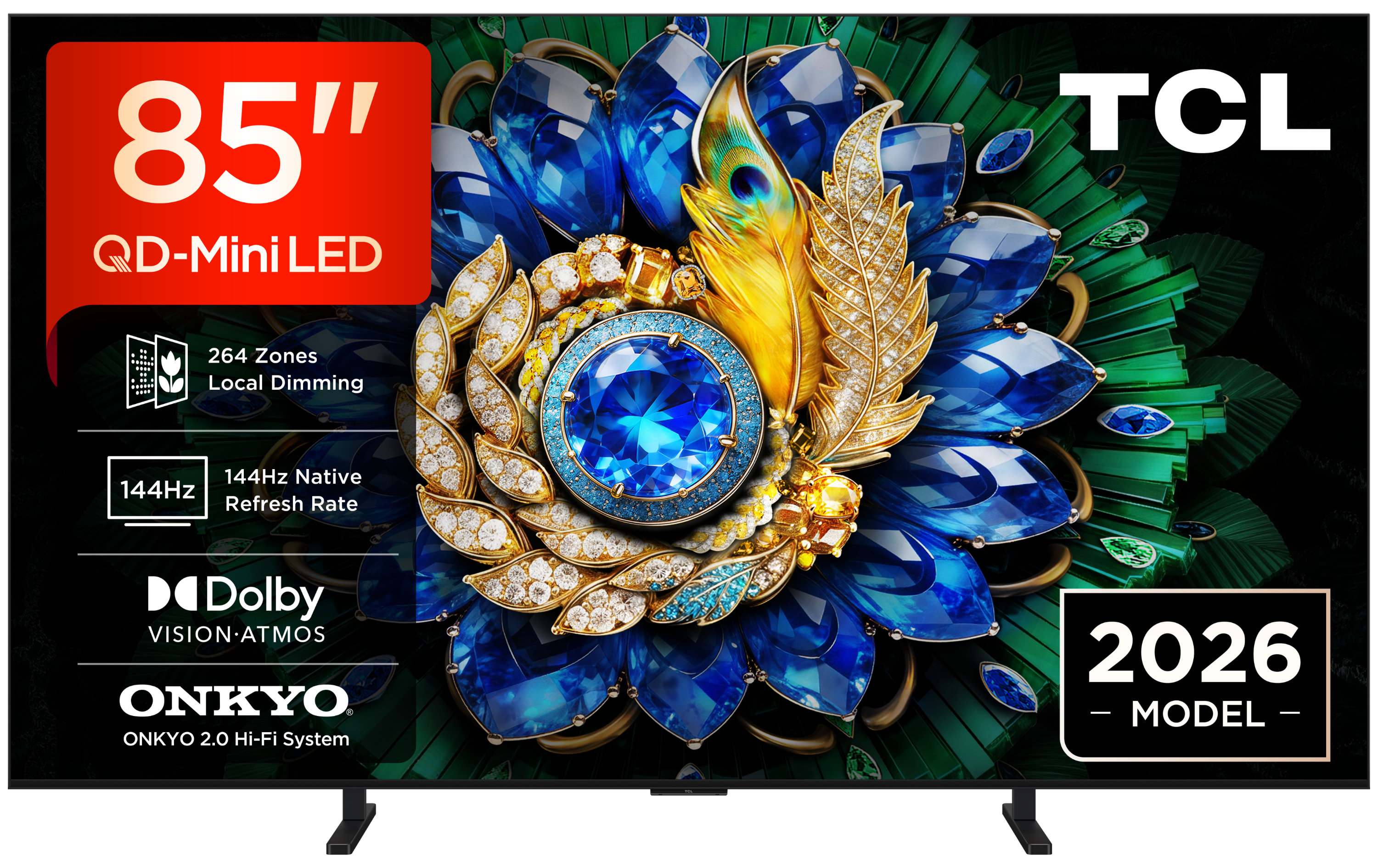 TCL 85A400M-UK 85" QD-MINI LED TV - Black thumbnail image