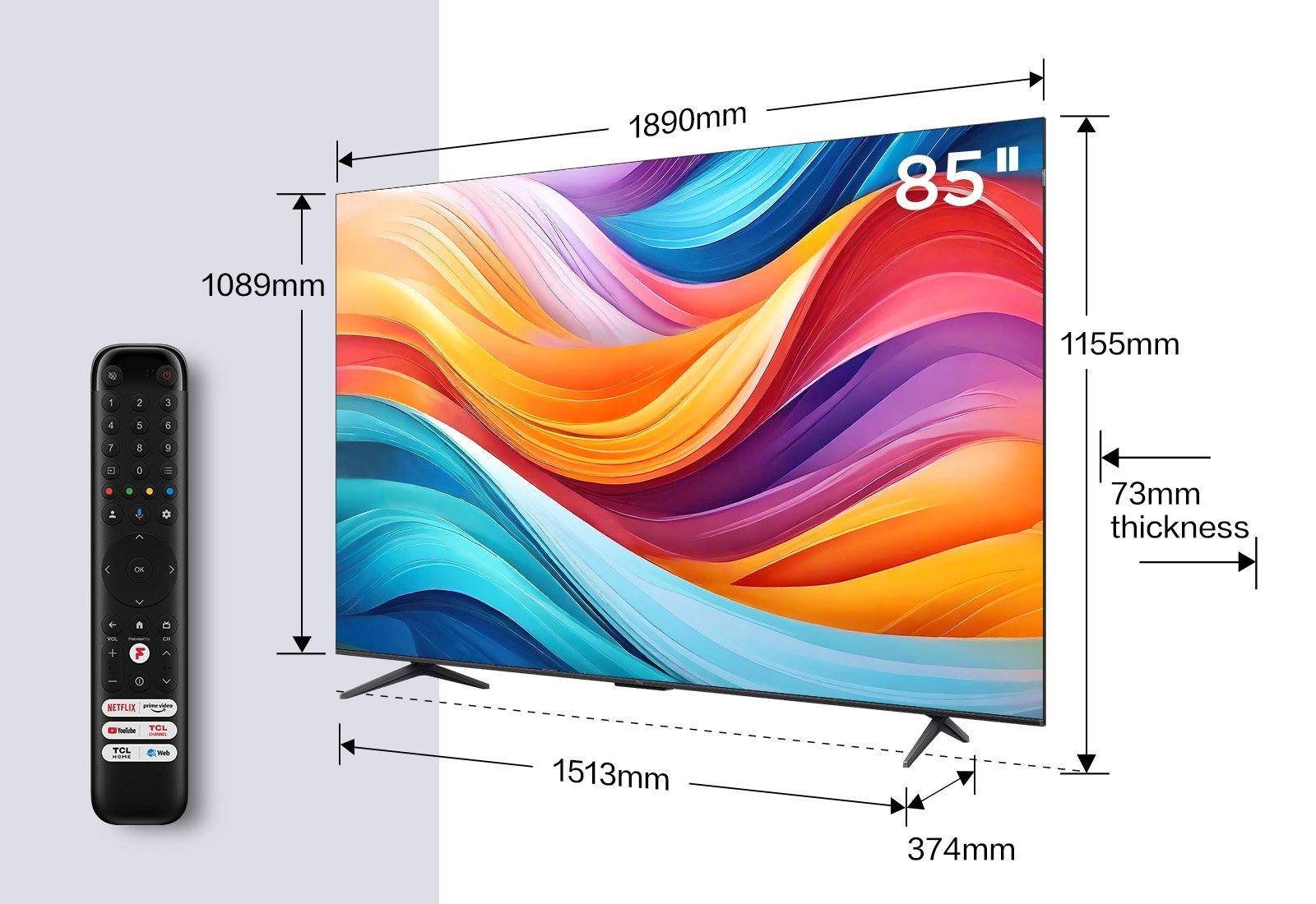 TCL 85C655K 85" 4K QLED HDR Pro Android TV thumbnail image
