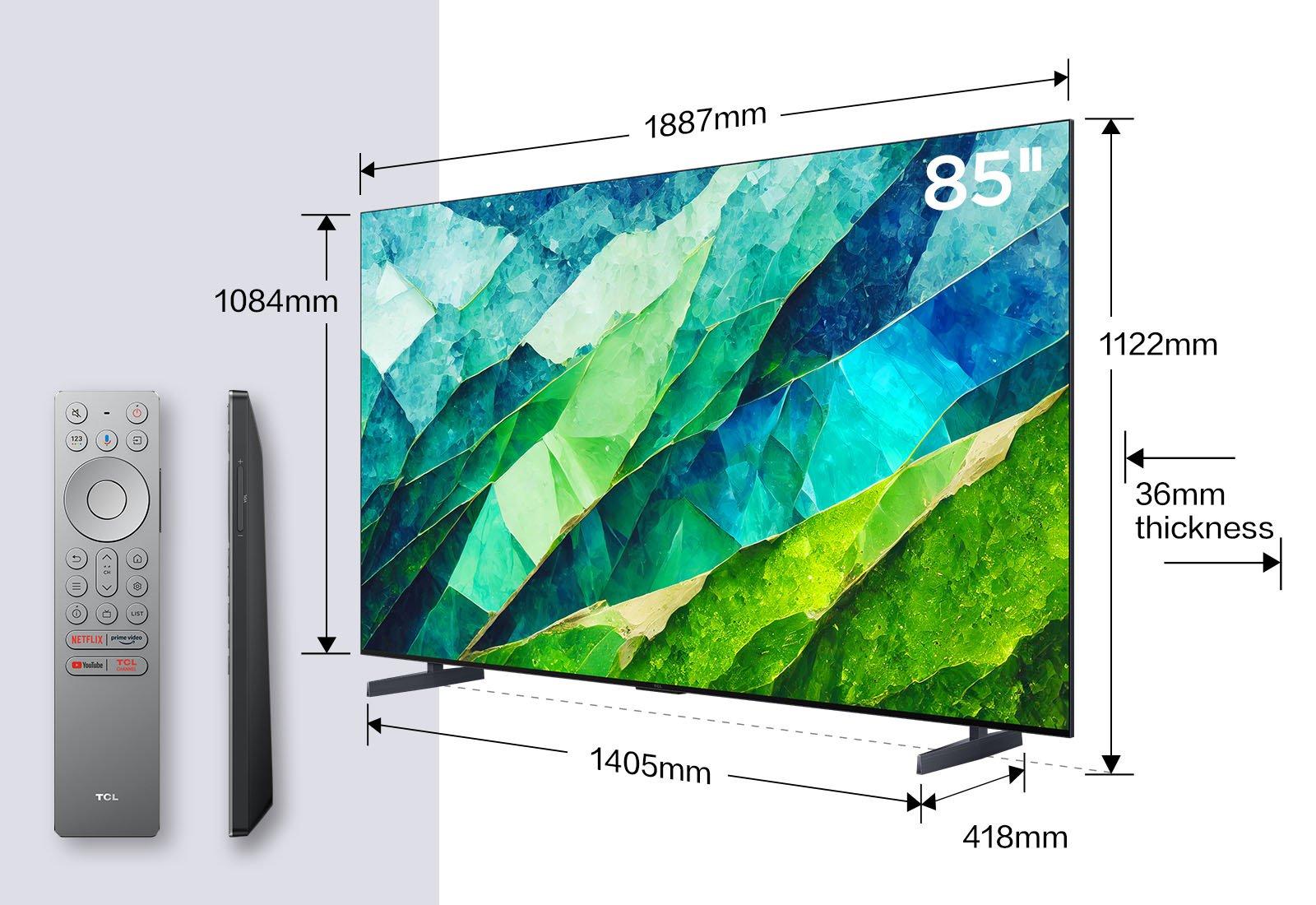 TCL 85C855K 85" 4K QLED HDR Premium Google TV thumbnail image