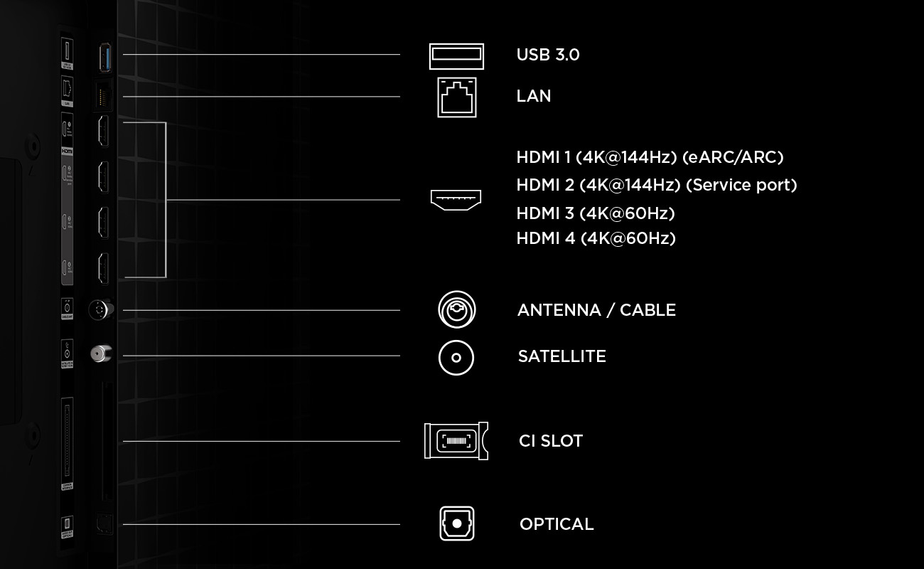 TCL 98A400M-UK 98" QD-MINI LED TV - Black thumbnail image