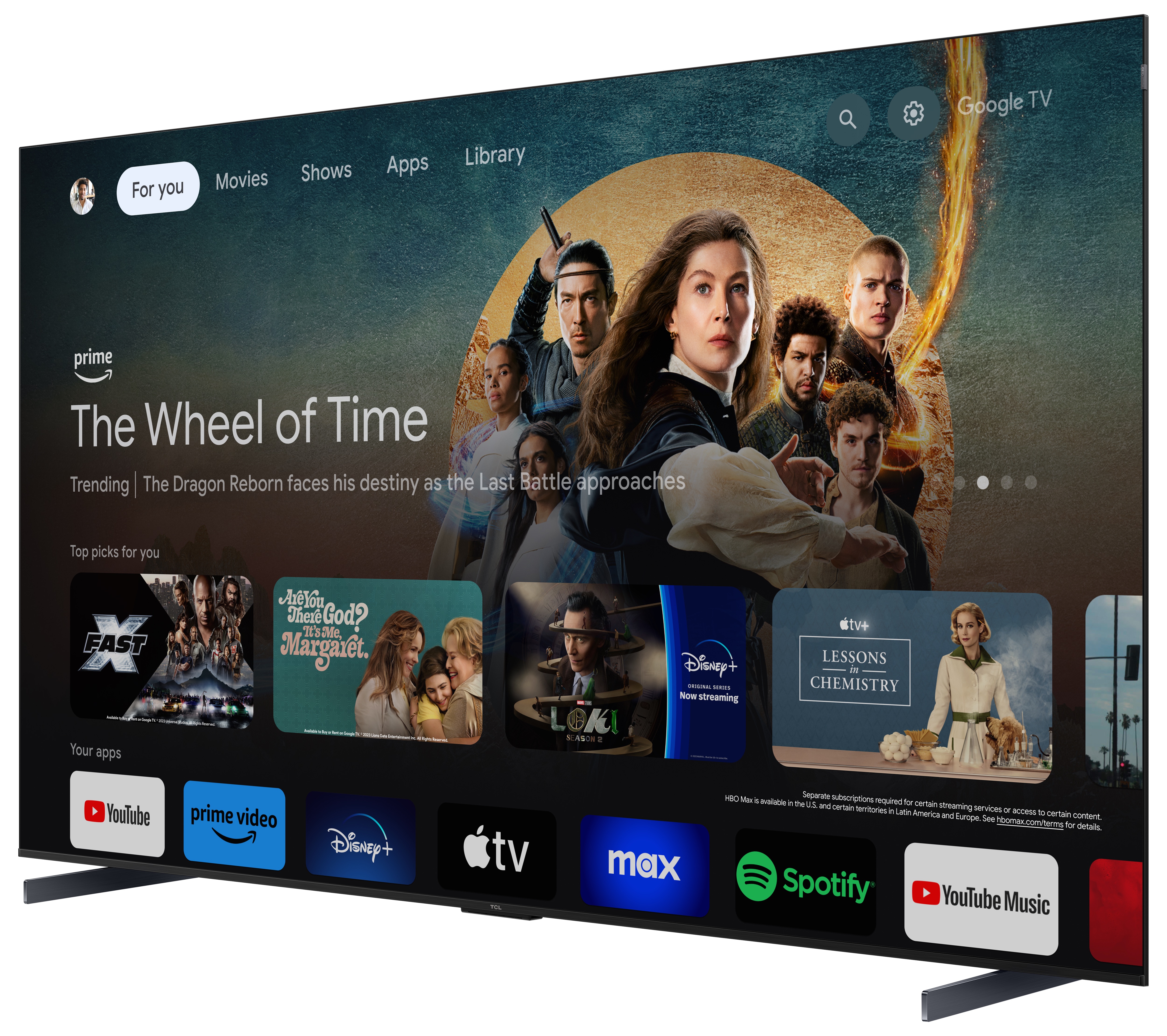 TCL 98C655K 98" 4K QLED HDR Pro Google TV thumbnail image