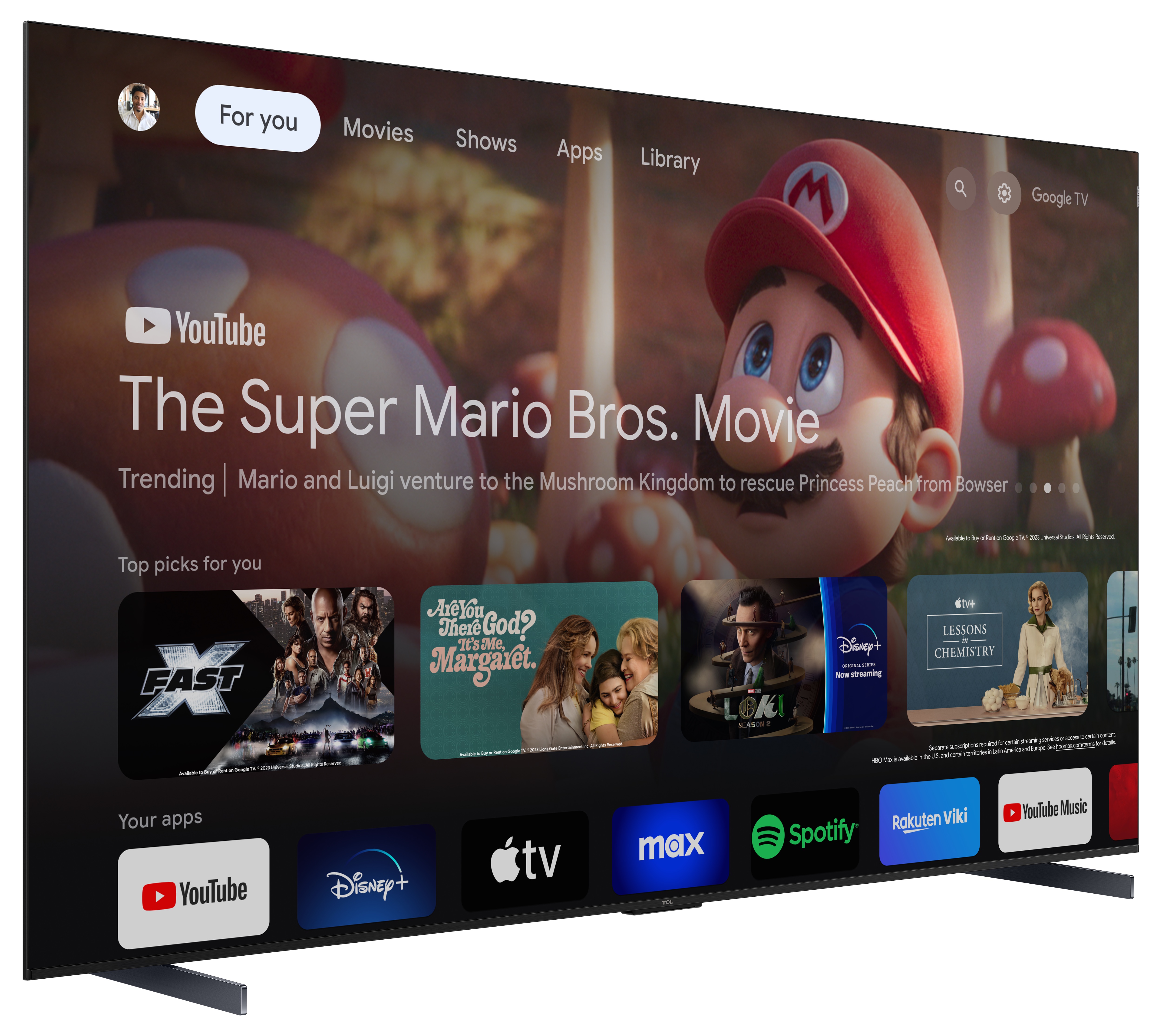 TCL 98C655K 98" 4K QLED HDR Pro Google TV thumbnail image