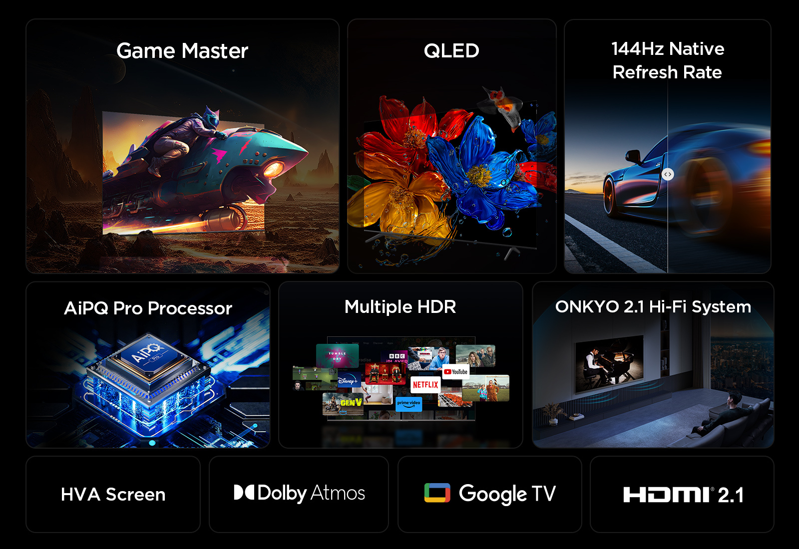 TCL 98P8K-UK 98" 4K QLED HDR Ultra HD Google TV thumbnail image