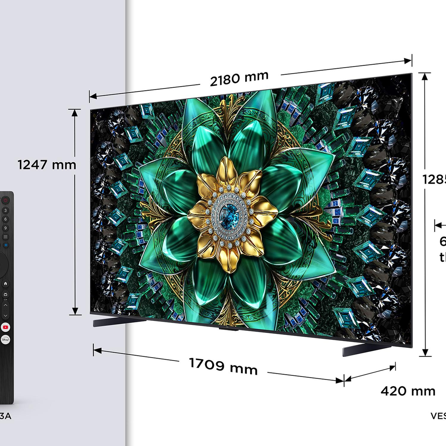 TCL 98Q6C-UK 98" 4K QD-Mini LED UHD Smart Google TV thumbnail image