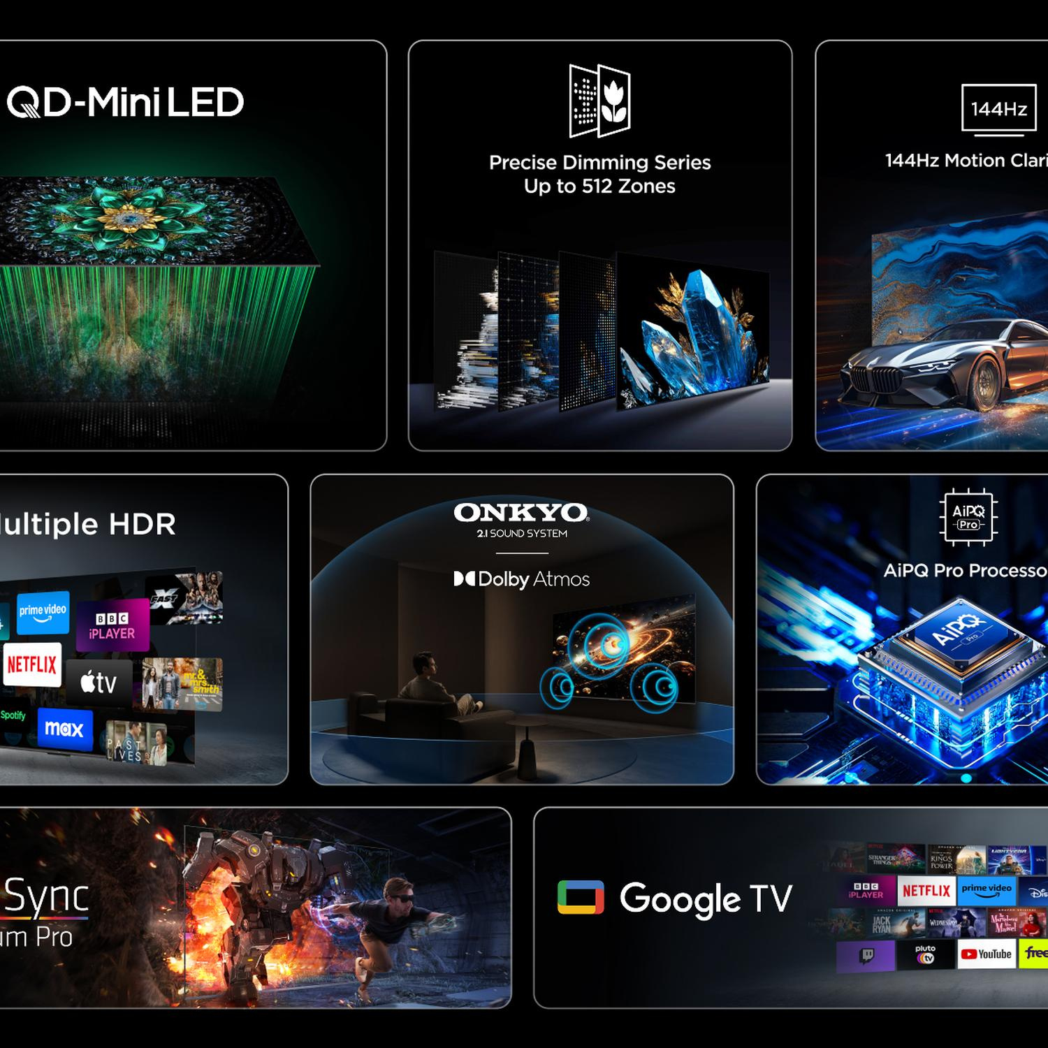 TCL 98Q6C-UK 98" 4K QD-Mini LED UHD Smart Google TV thumbnail image
