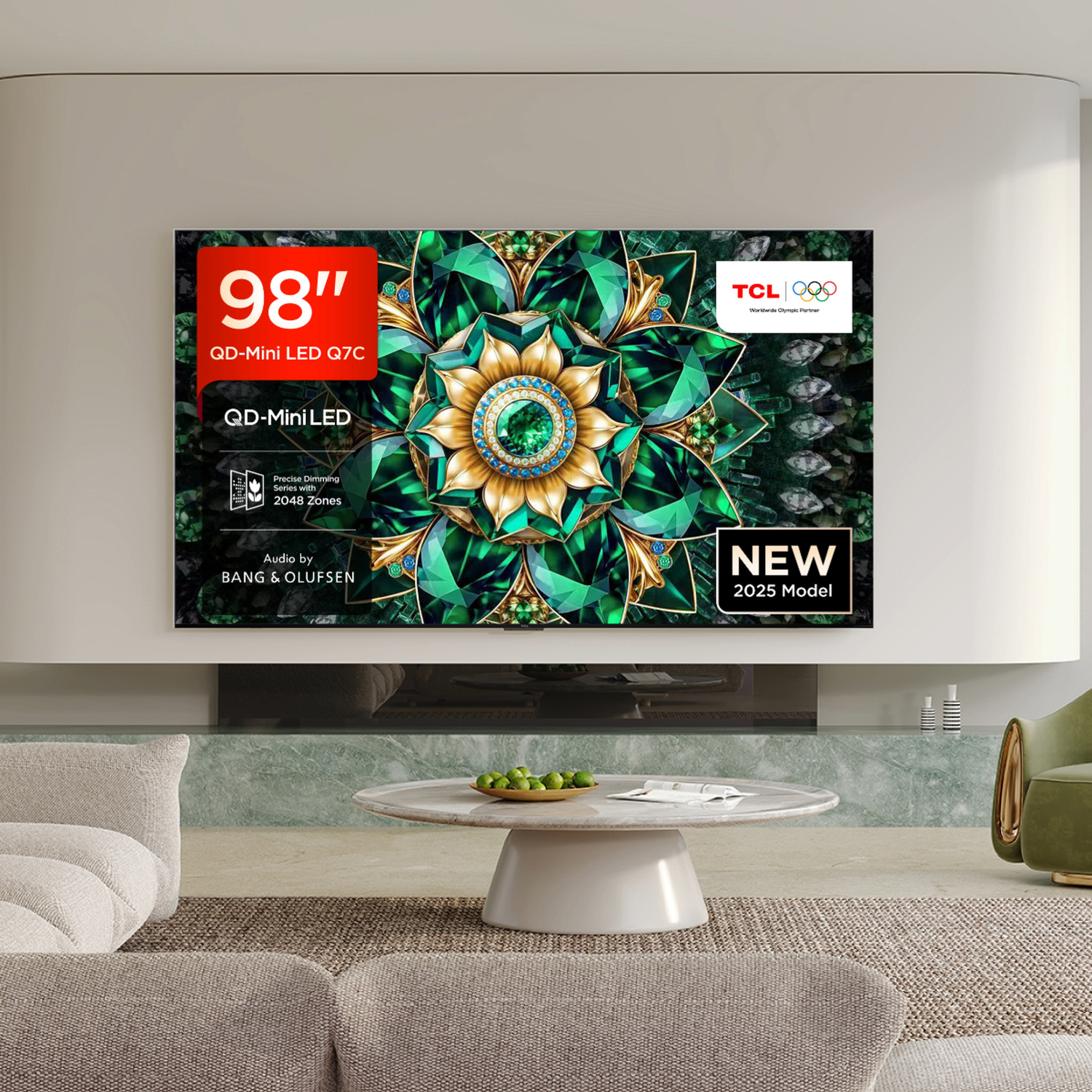 TCL 98Q7C-UK 98" 4K QD-Mini LED UHD Smart Google TV thumbnail image