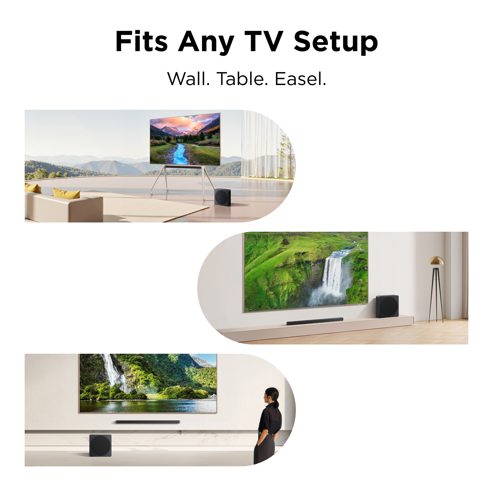 TCL A65K-UK 3.1.2ch Soundbar with wireless subwoofer, Audio by Bang & Olufsen, Dolby Atmos - Black thumbnail image