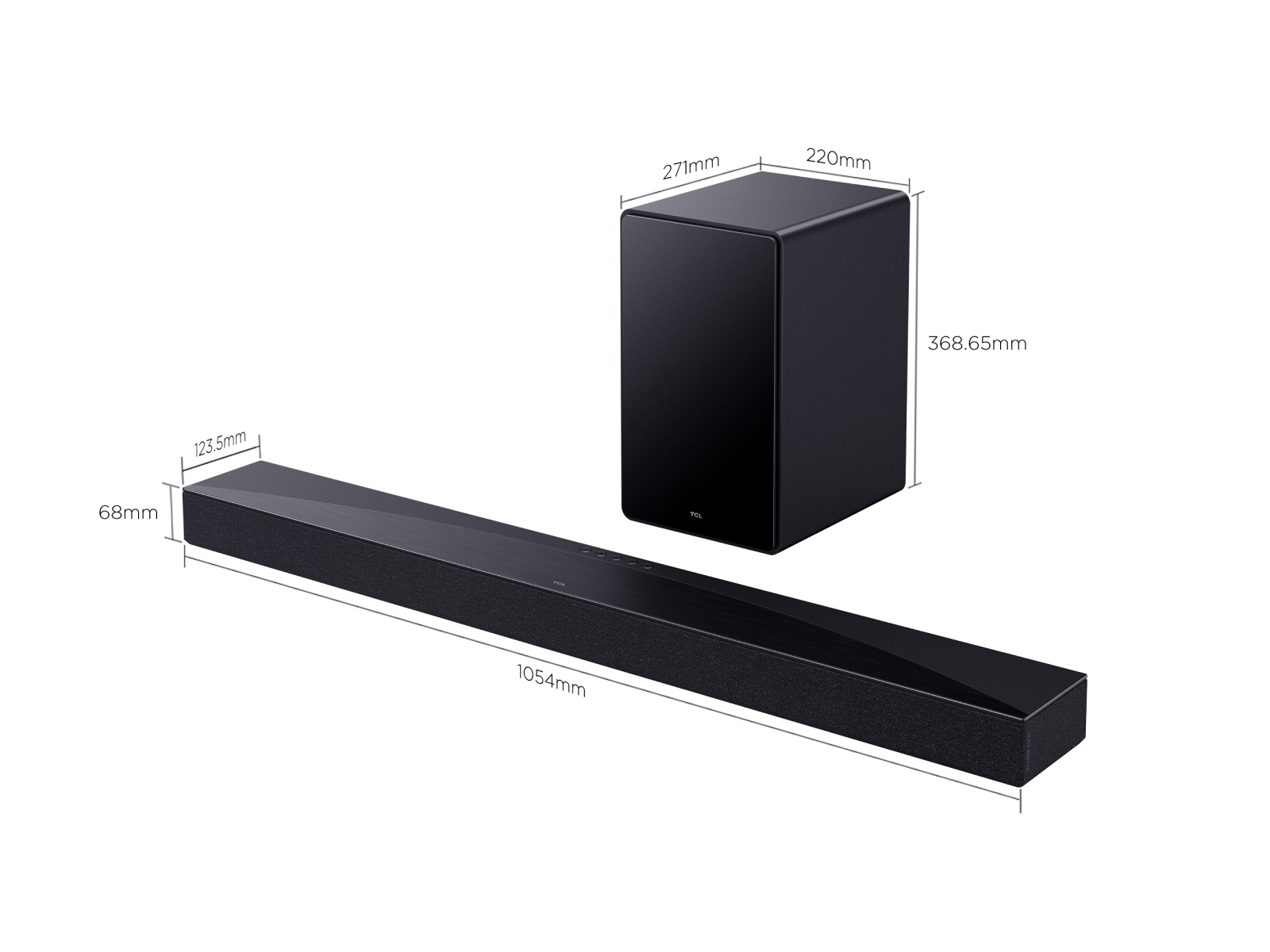 TCL Q65H 5.1 soundbar with Dolby Atmos & Ray Danz technologies - Black thumbnail image