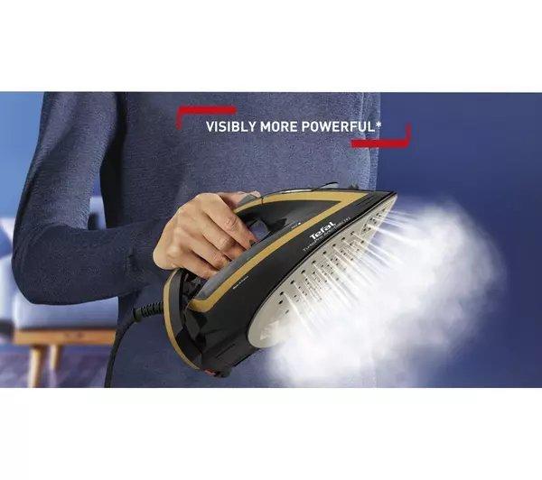 Tefal FV5696G0 Ultimate Turbo Pro Steam Iron - Black & Gold thumbnail image