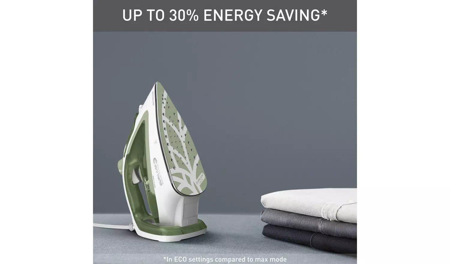 Tefal FV5781G0 Easygliss Eco Steam Iron - White & Green thumbnail image